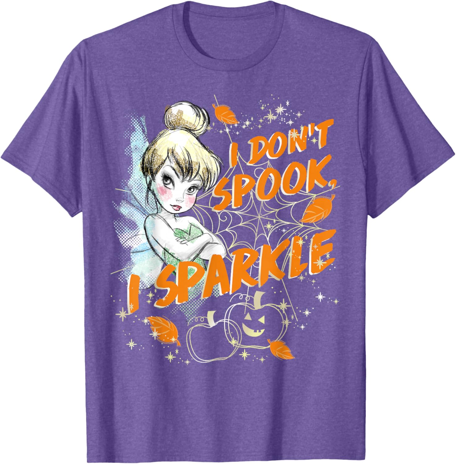 Disney Peter Pan Tinkerbell Halloween Sparkle T-Shirt for Women and Kids - 10