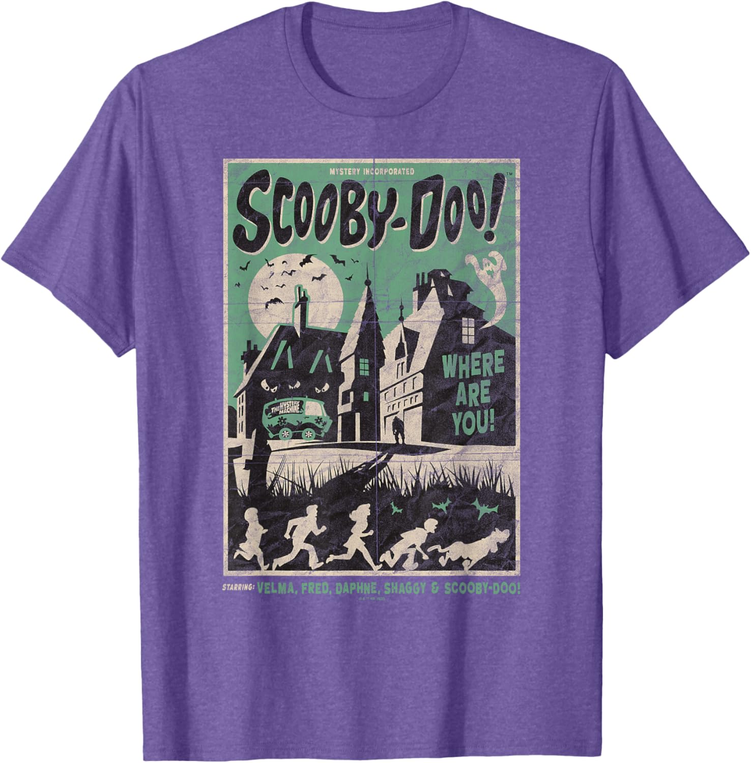 Scooby-Doo Mystery Incorporated Scary House Movie Poster T-Shirt - 1