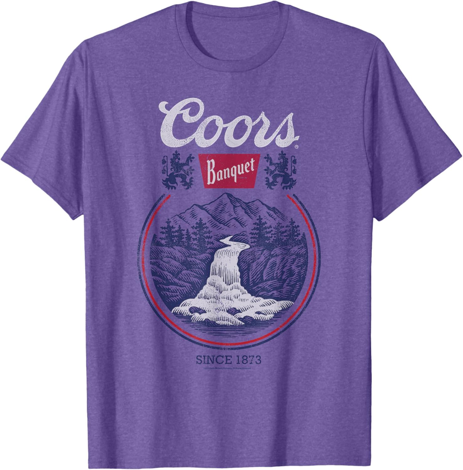 Coors Banquet Classic Circle Logo Beer Scene T-Shirt for Men and Women - 7