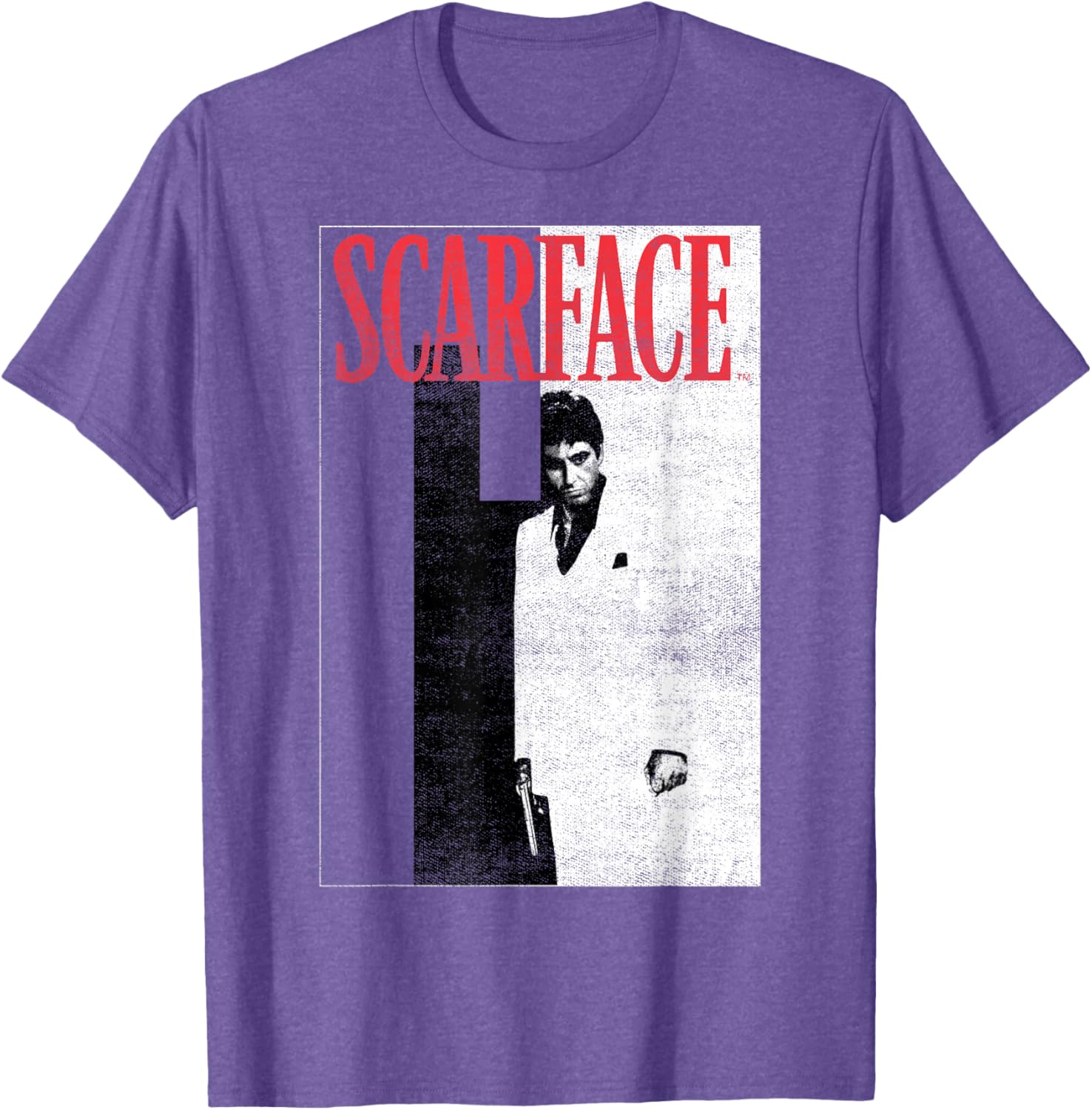 Scarface Distressed Movie Poster T-Shirt for Fans of Classic Cinema - 3