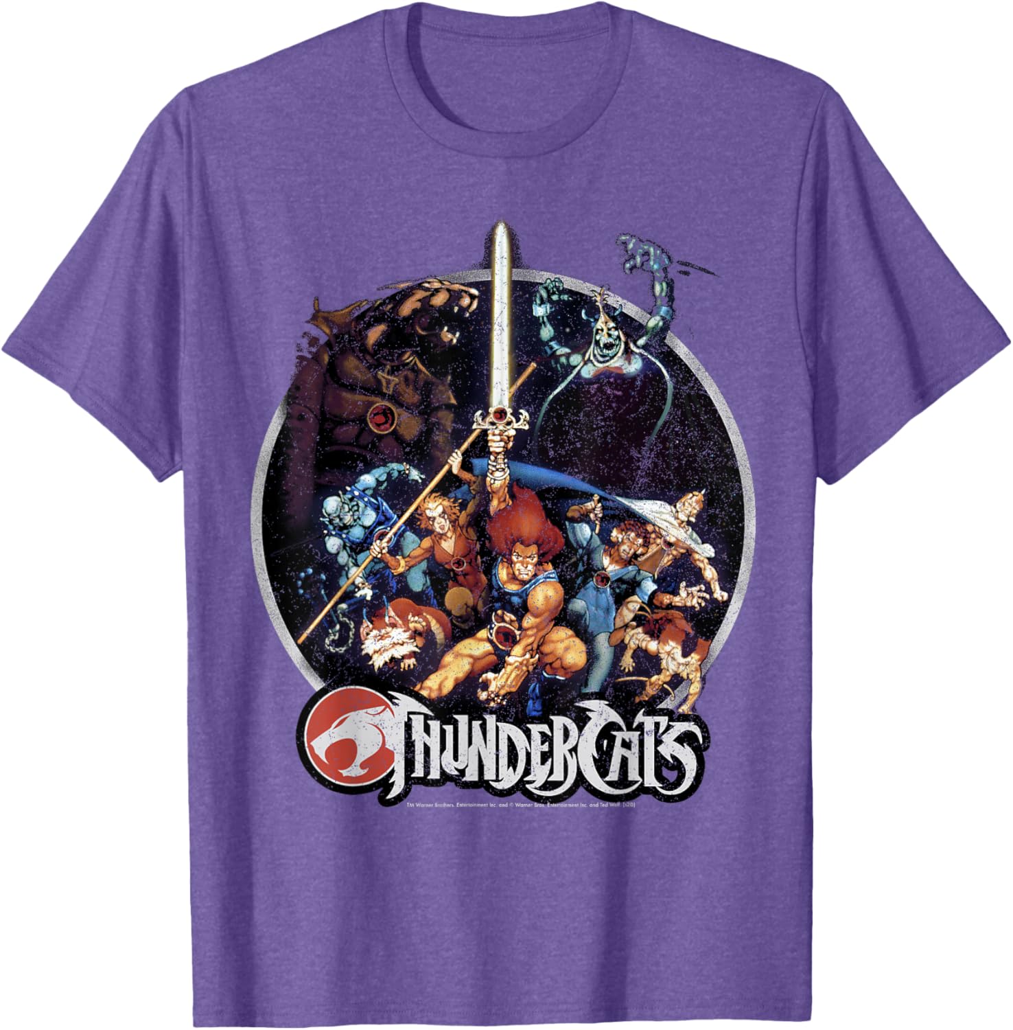 ThunderCats Vintage Circle T-Shirt for Fans of Classic 80s Animation - 1