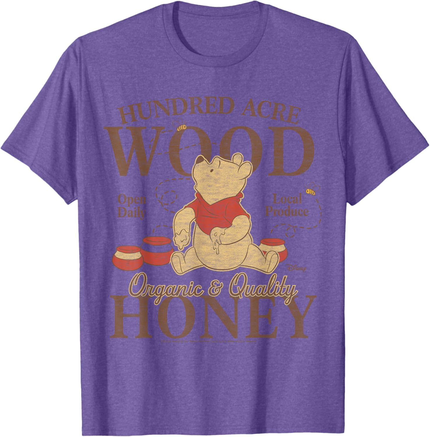 Winnie The Pooh Organic Honey T-Shirt for Kids in Hundred Acre Wood - 4