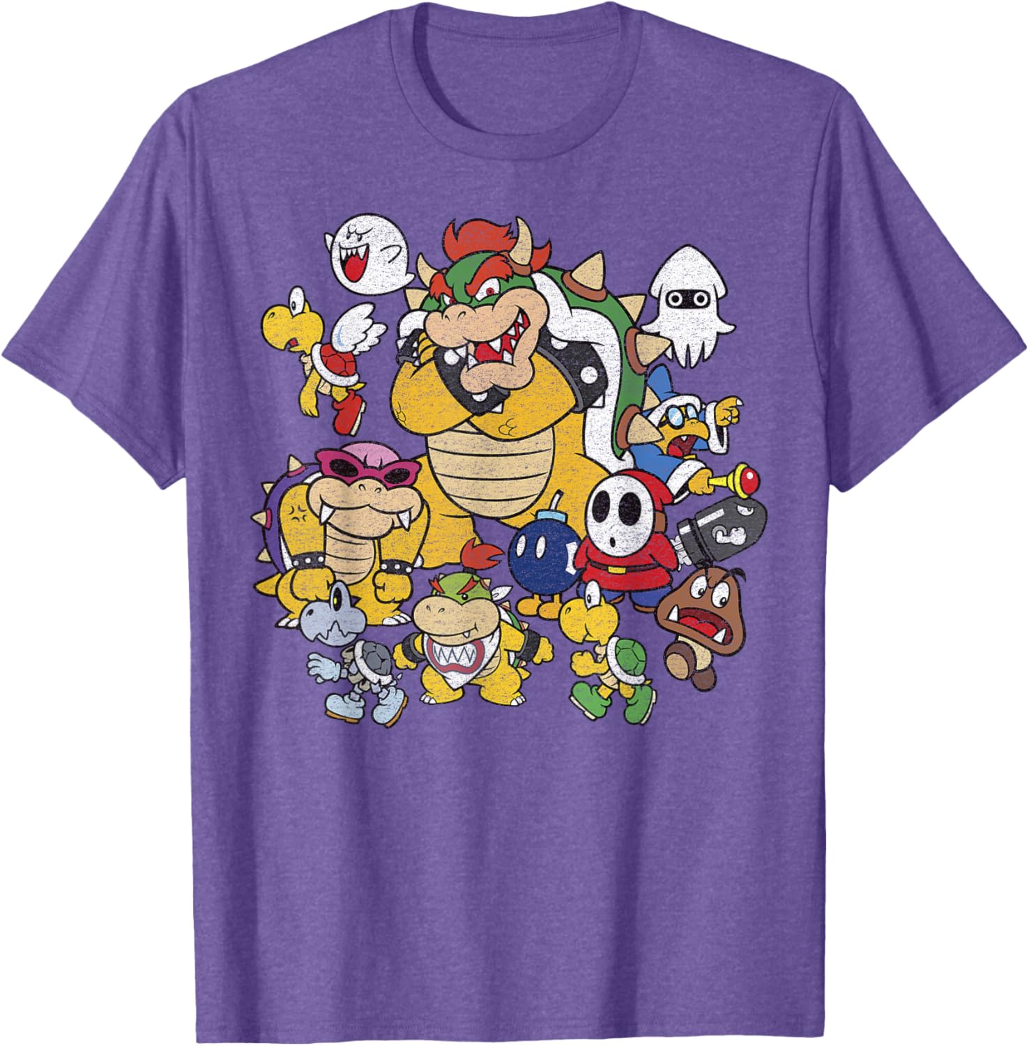 Nintendo Super Mario Bowser Enemy Group Shot T-Shirt for Fans and Gamers - 6