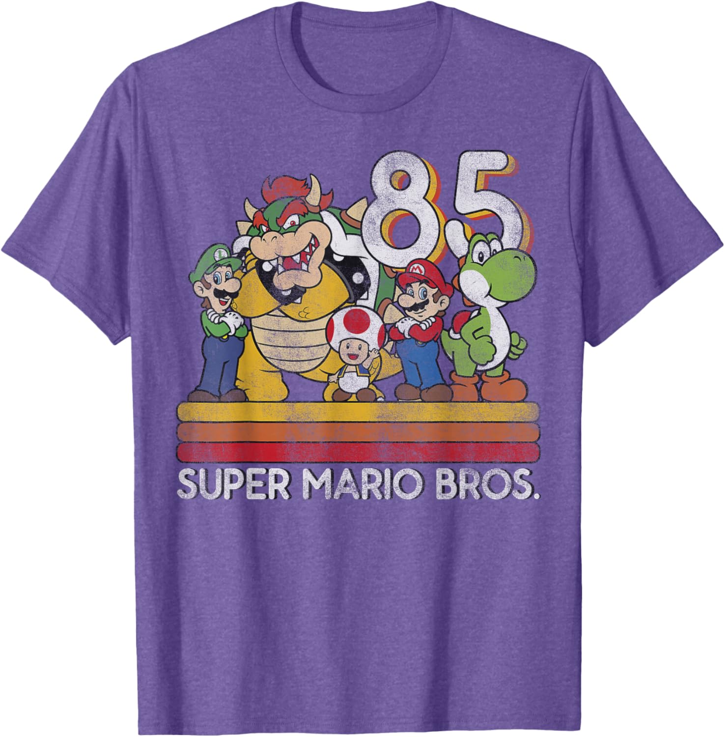Nintendo Super Mario Retro Character T-Shirt for Gaming Fans - 5