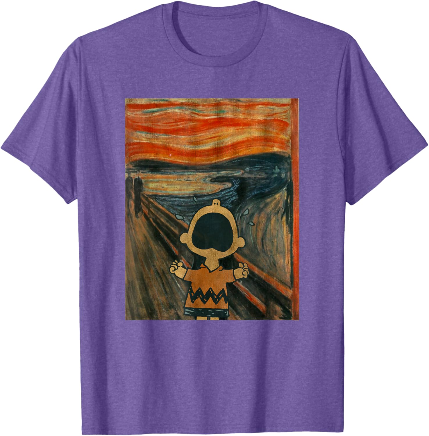 Artsy Peanuts Charlie Brown Scream T-Shirt for Fun Casual Wear - 6