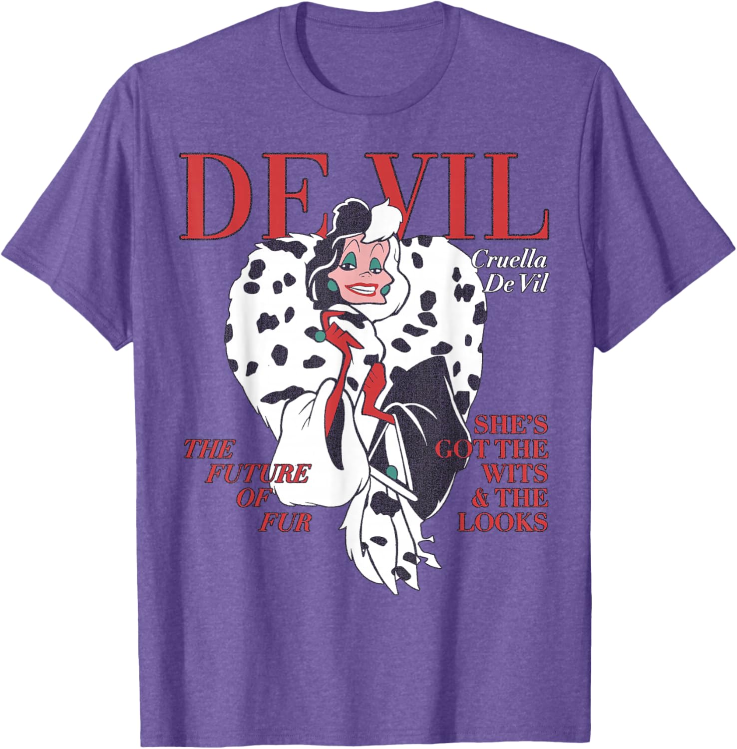 Disney Villains Cruella De Vil Magazine Cover T-Shirt for Stylish Fans - 6