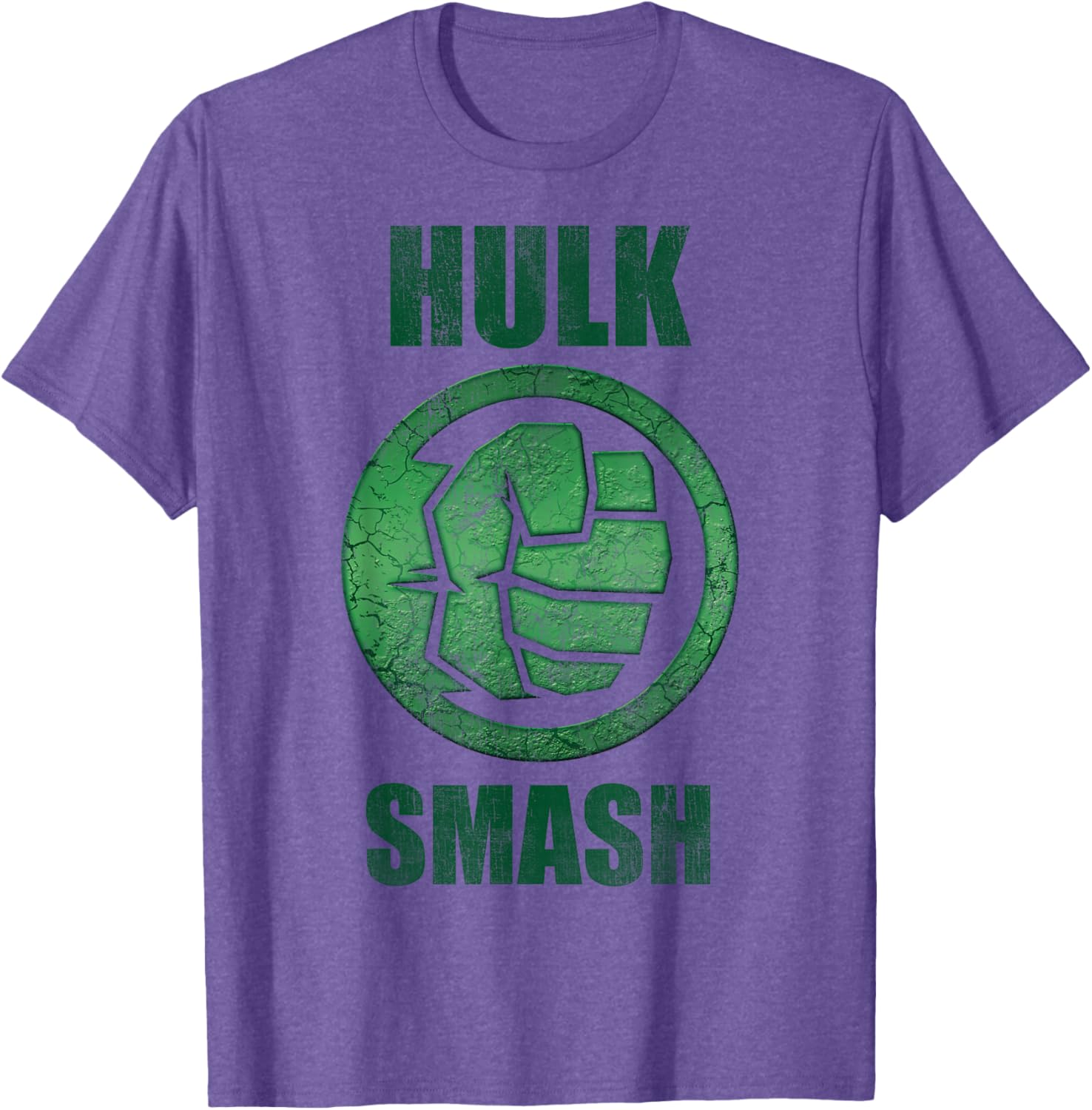 Marvel Hulk Smash Fist Circle Logo Green Stone Poster T-Shirt for Fans - 7