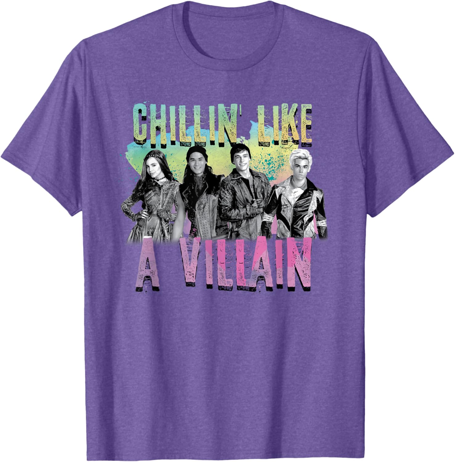 Disney Descendants Chillin Like A Villain T-Shirt for Kids and Adults - 10
