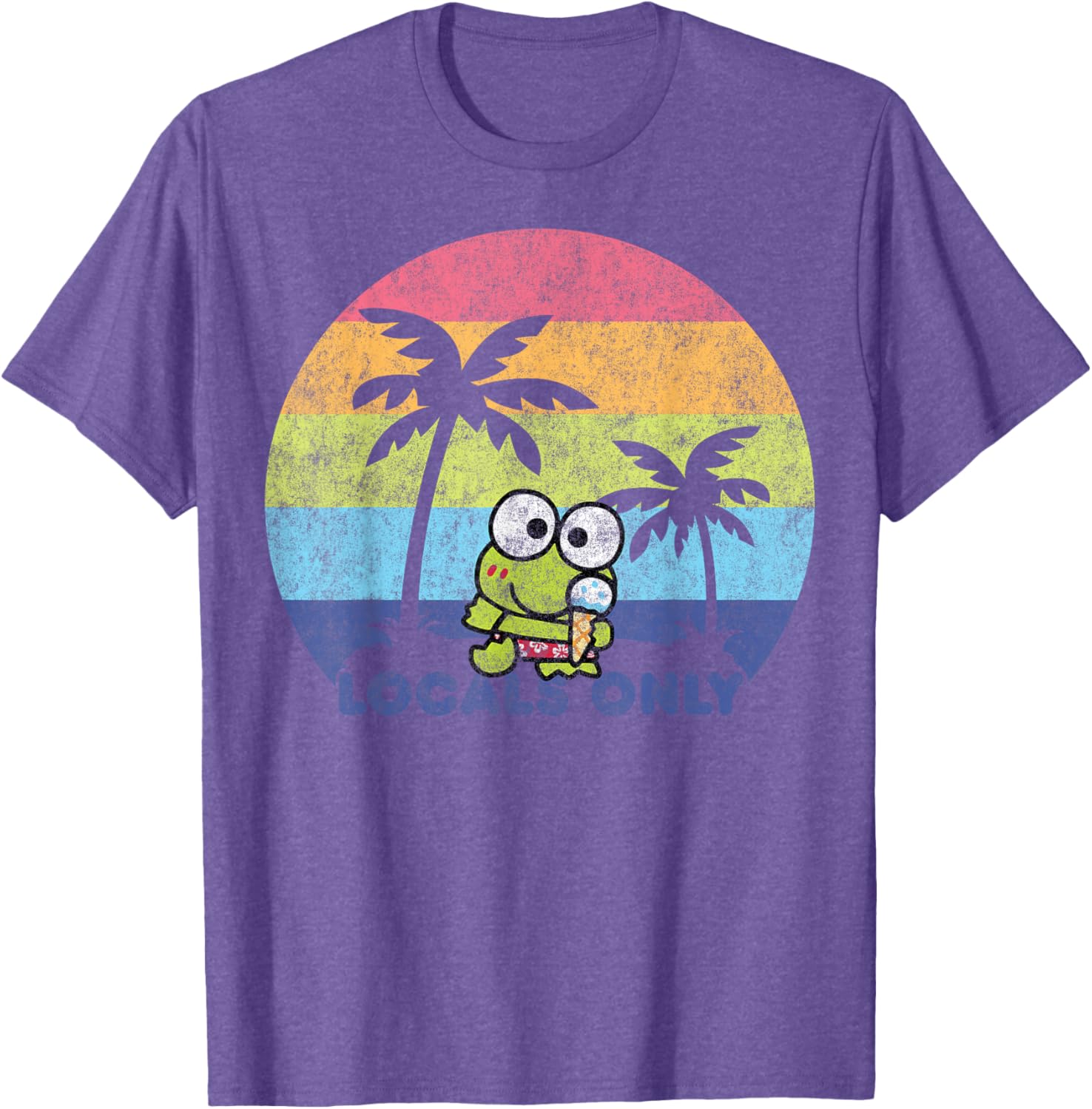 Keroppi Locals Only T-Shirt Fun Graphic Tee for Fashionable Fans - 14