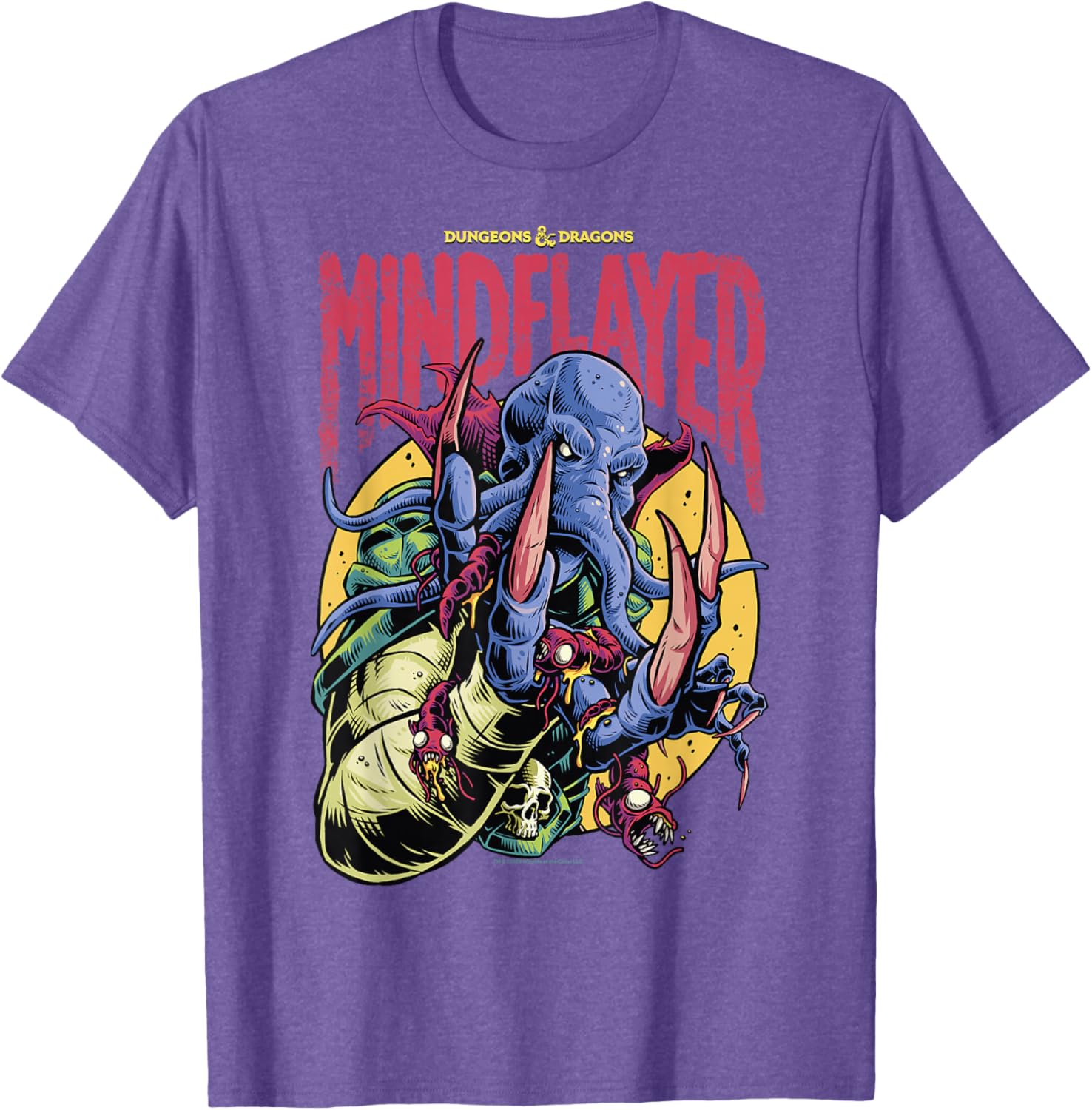 Dungeons and Dragons Mindflayer Logo T-Shirt for RPG Fans and Gamers - 3