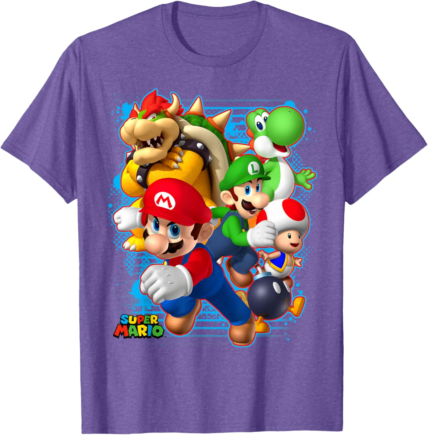 Nintendo Super Mario Luigi Bowser Spray Paint T-Shirt for Gamers - 7