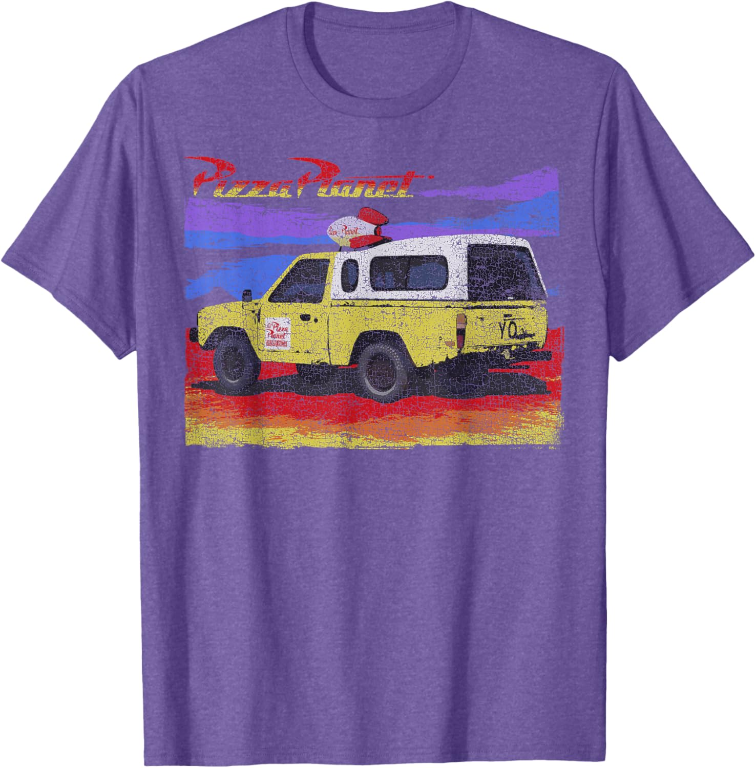 Disney Pixar Toy Story Pizza Planet Truck Distressed Vintage T-Shirt - 6