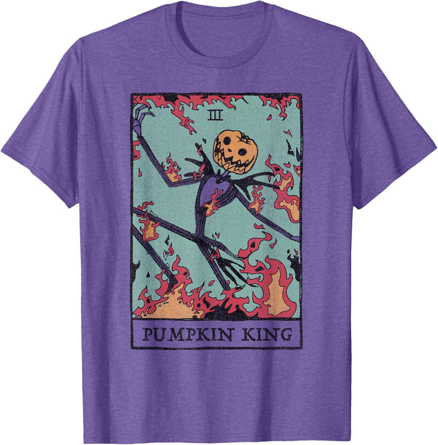 Disney Nightmare Before Christmas Pumpkin King Tarot T-Shirt for Fans - 7