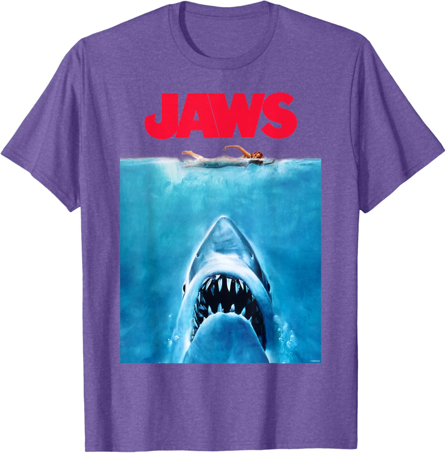 Jaws Oversize Poster T-Shirt for Movie Lovers - Stylish and Comfortable Apparel - 3