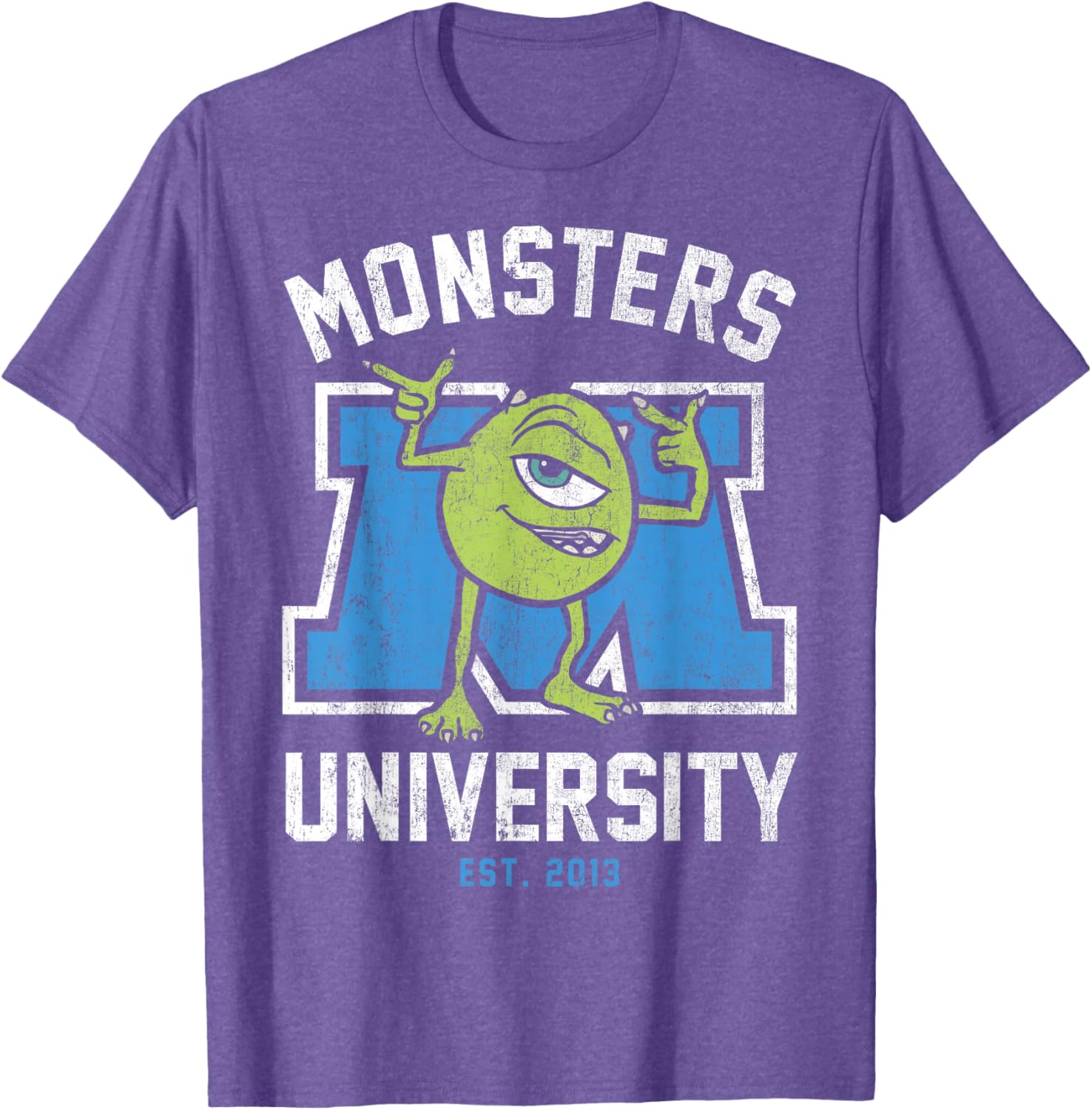 Disney Pixar Monsters University Mike Logo T-Shirt for Fans and Students - 4