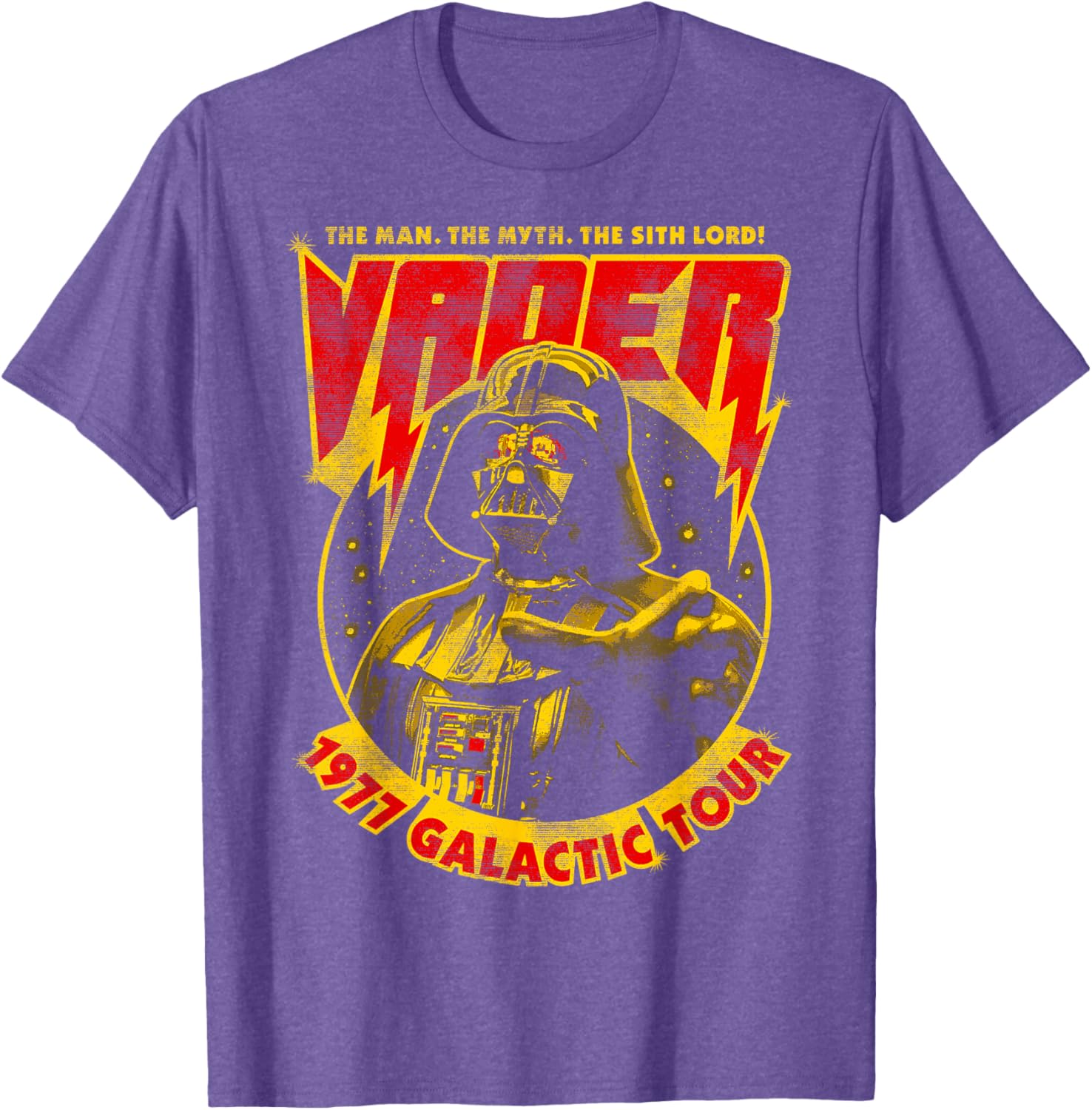Darth Vader 1977 Galactic Tour Poster T-Shirt for Star Wars Fans - 1
