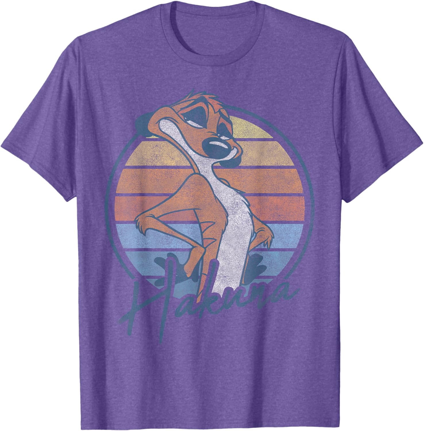 Disney The Lion King Timon Hakuna Matata Retro Portrait T-Shirt - 4