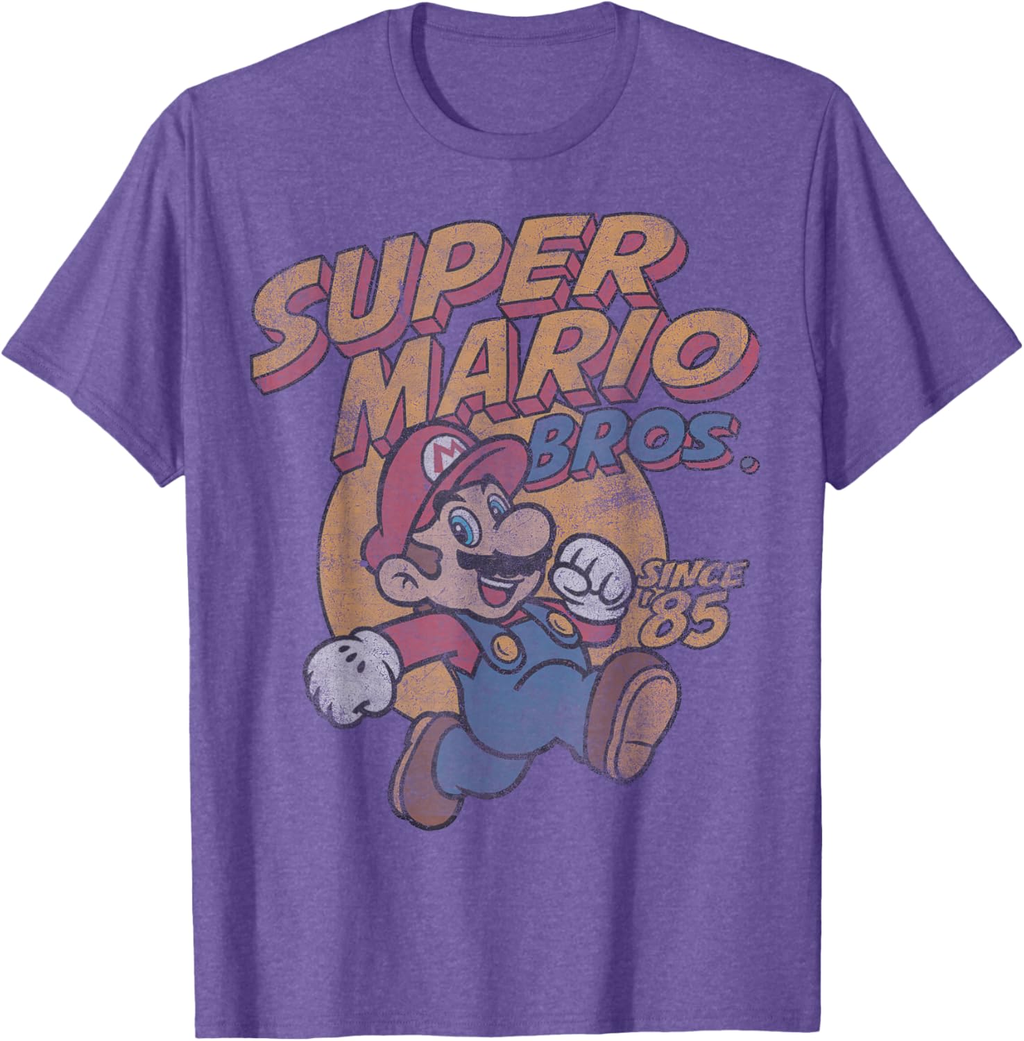 Super Mario Bros Since 85 Vintage Poster T-Shirt for Gaming Fans - 8