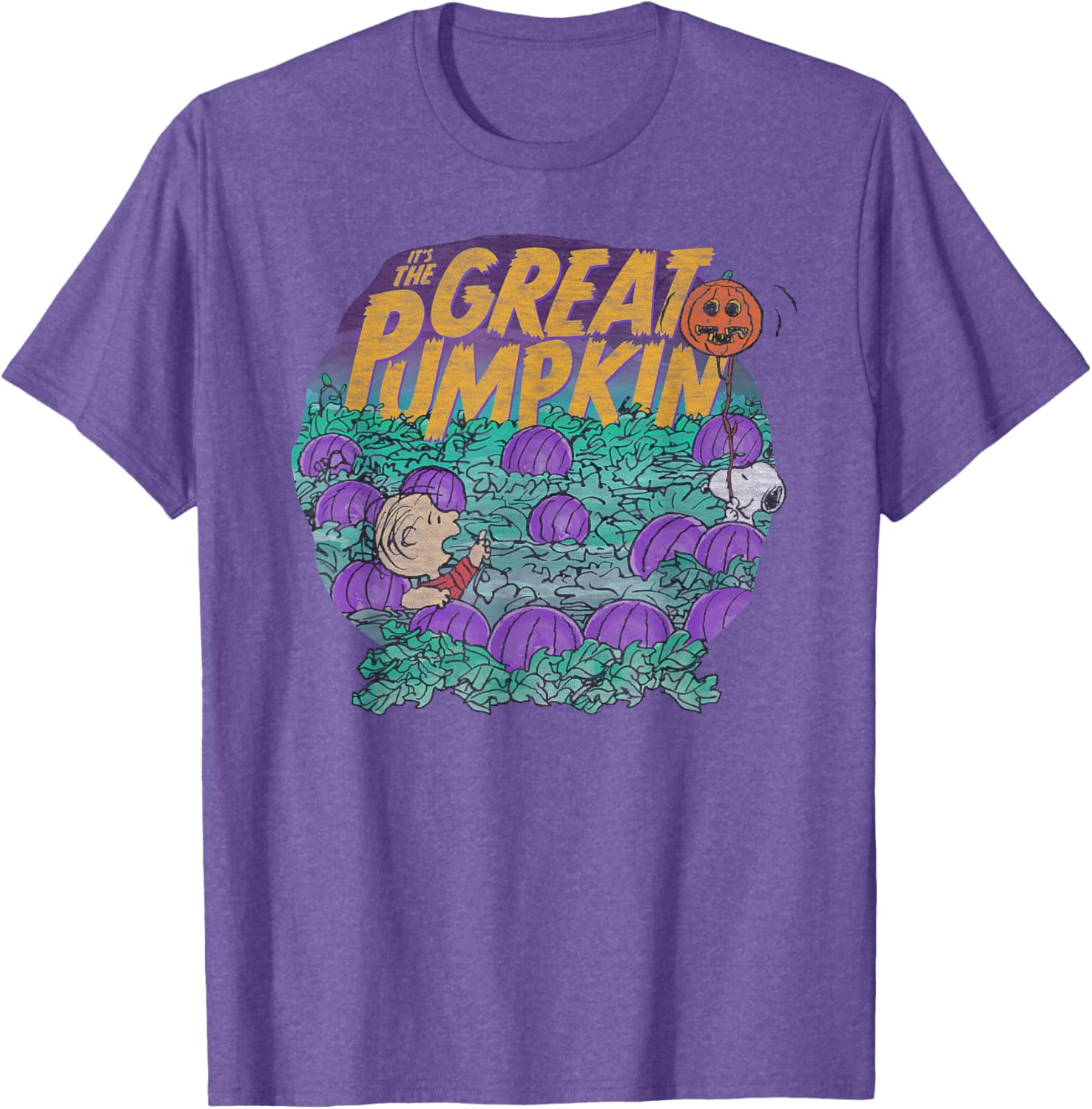 Peanuts Halloween Linus and Snoopy Great Pumpkin T-Shirt for All Ages - 2