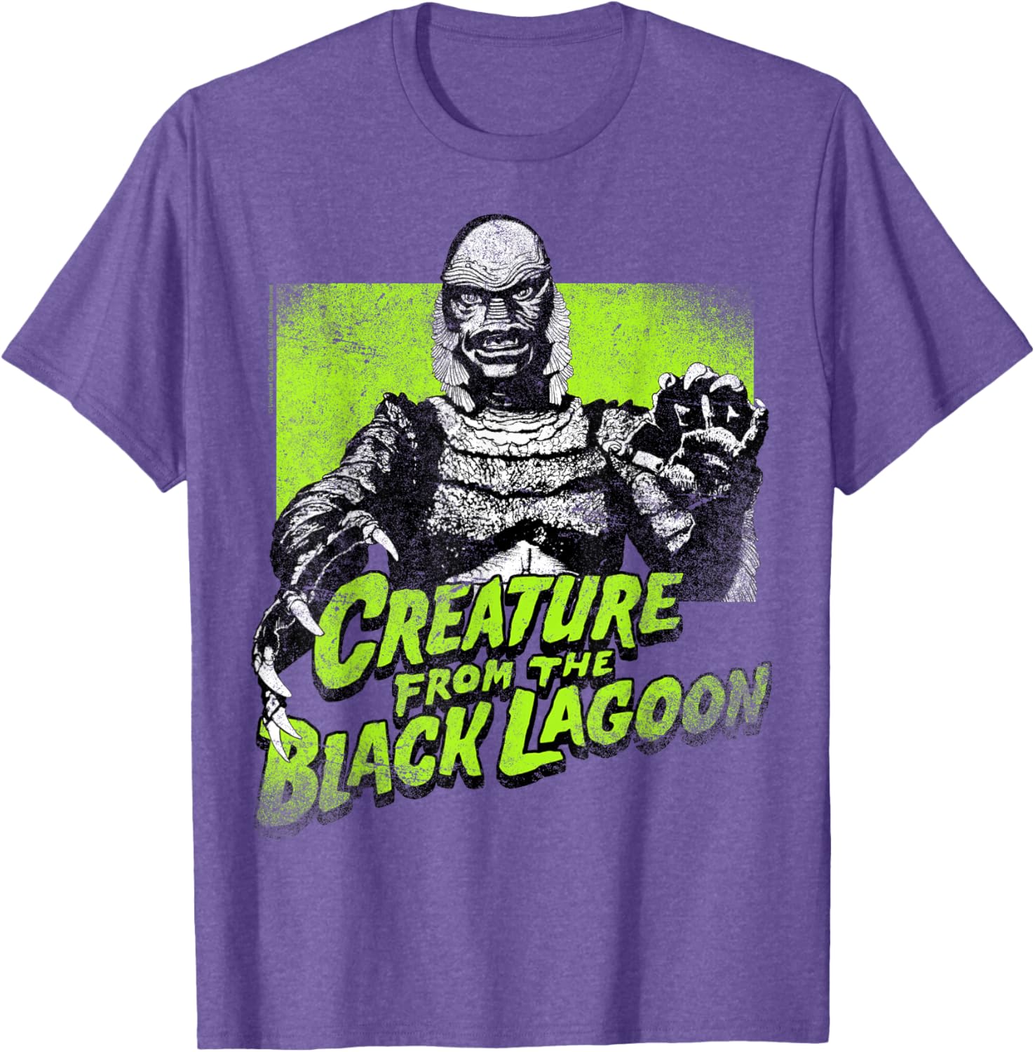 Universal Monsters Creature From The Black Lagoon Green T-Shirt for Fans - 4