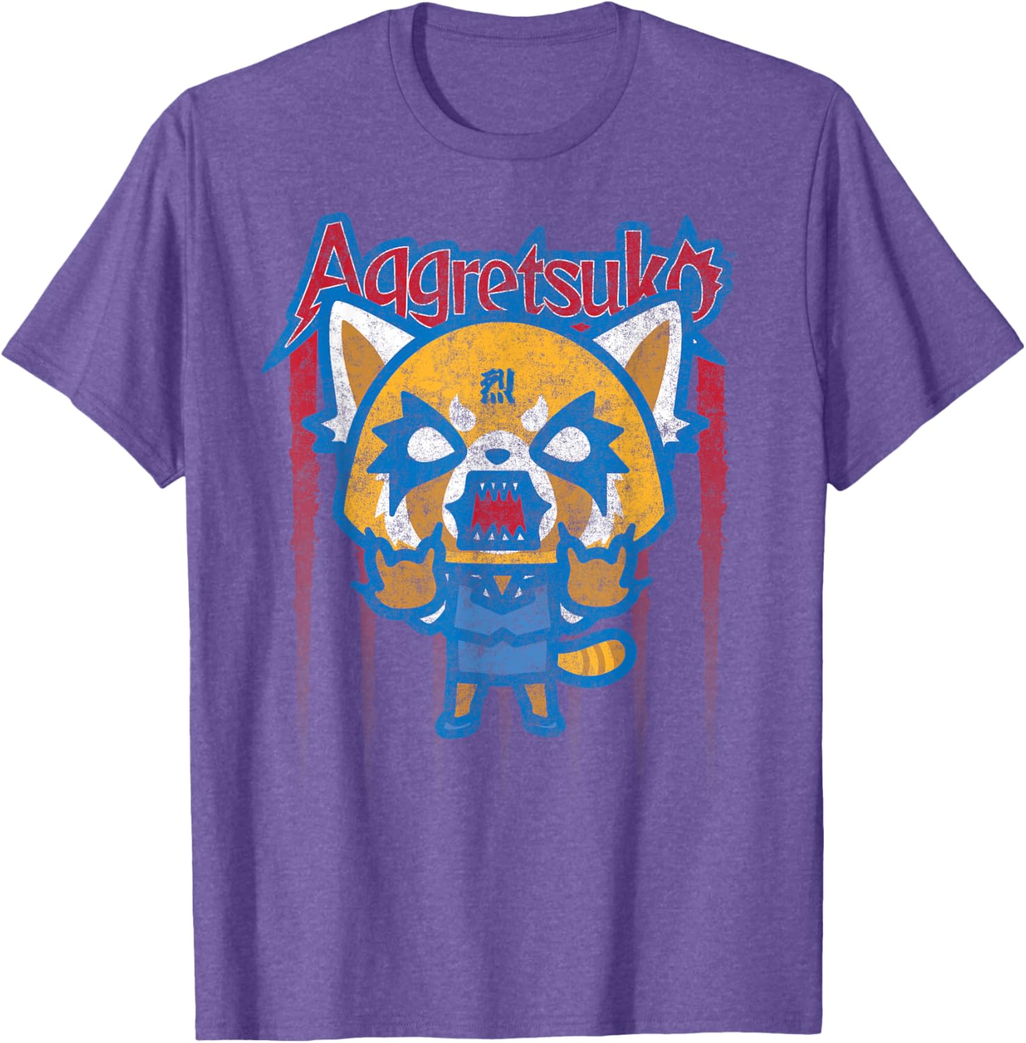 Aggretsuko Red White and Blue Americana T-Shirt for Fun Love and Style - 11