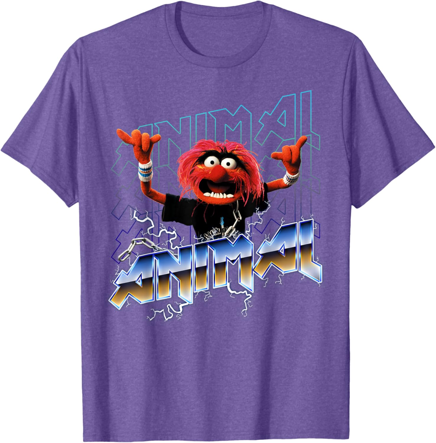 Disney Muppets Animal Vintage Rock Metal Poster T-Shirt for Fans - 1