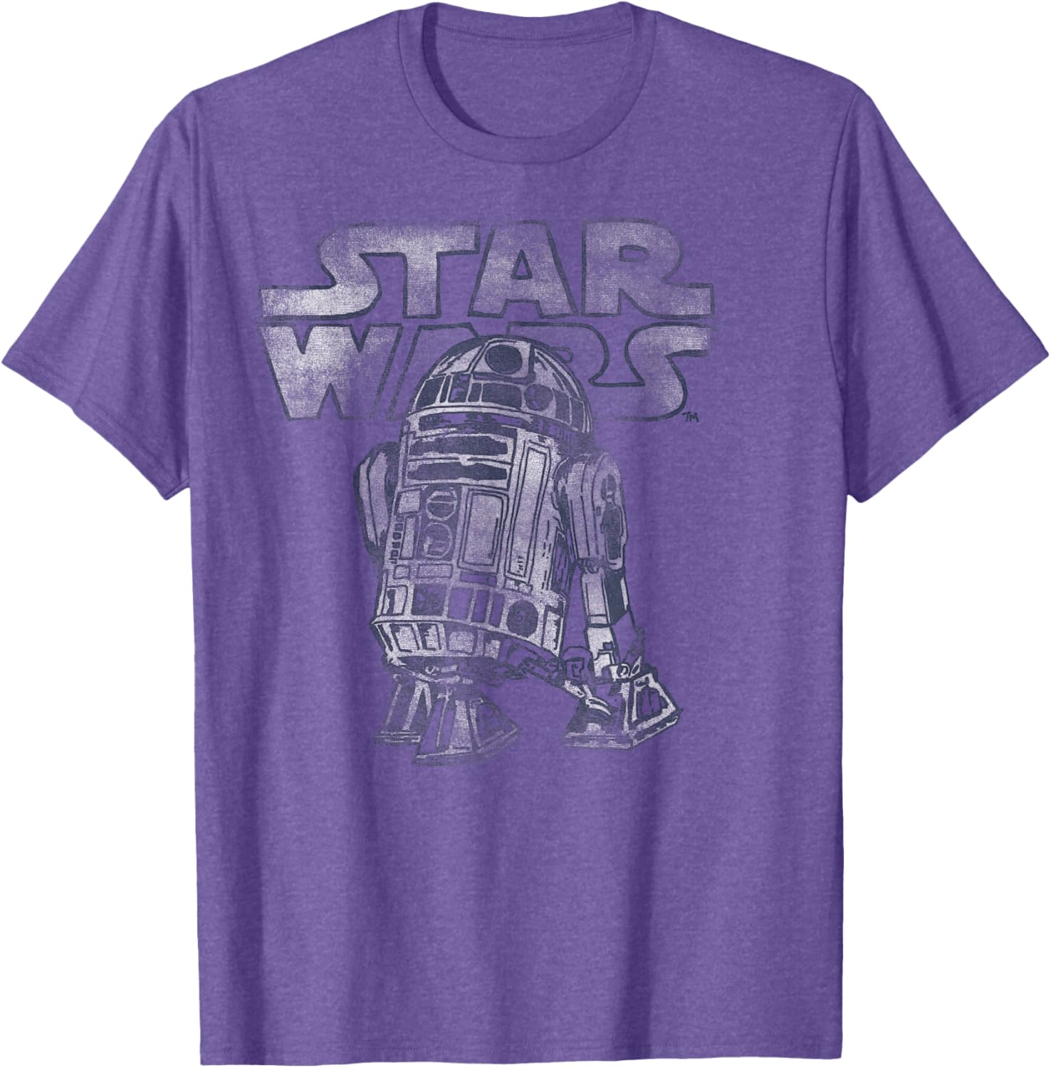 Vintage R2-D2 Distressed T-Shirt for Star Wars Fans - C2 Disney+ Style - 4