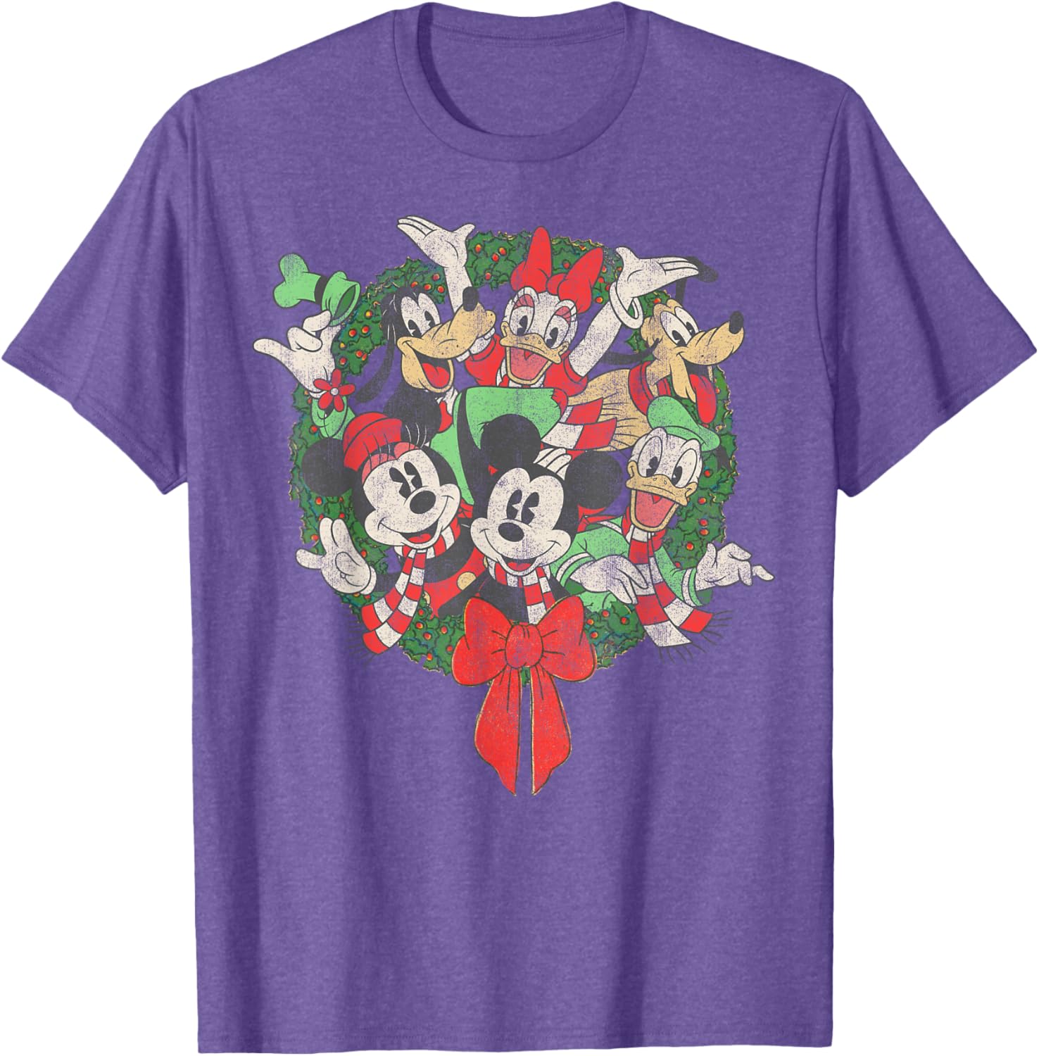 Disney Christmas Wreath T-Shirt for Festive Family Gatherings - 10