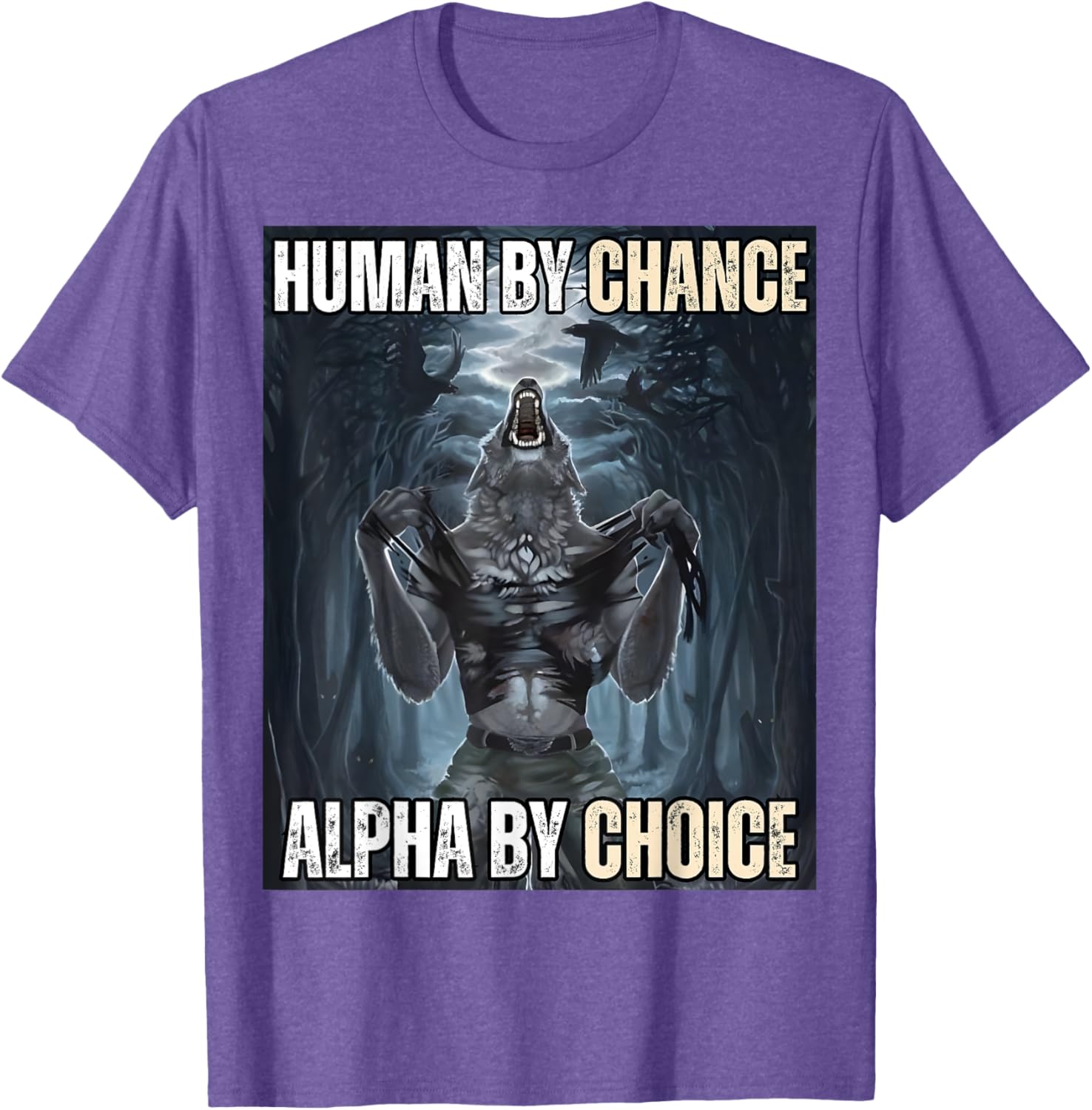 Funny Alpha Wolf Meme T-Shirt for Cool and Unique Style Fans - 5