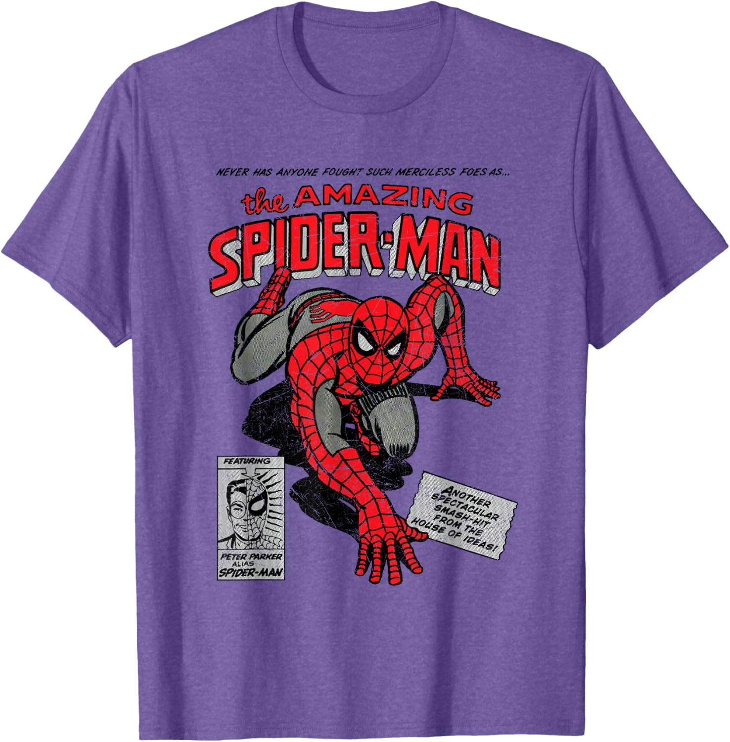 Marvel Spider-Man Retro Comic T-Shirt for Comic Book Fans - 5