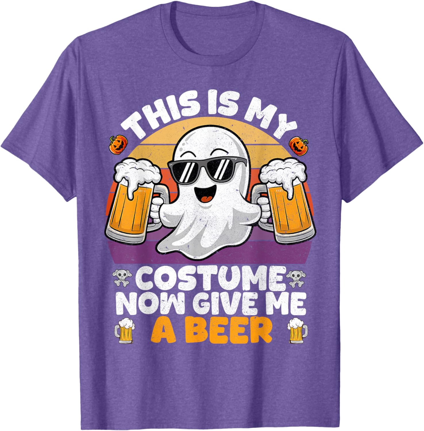 Funny Vintage Boo Halloween Costume T-Shirt for Men and Adults - 6