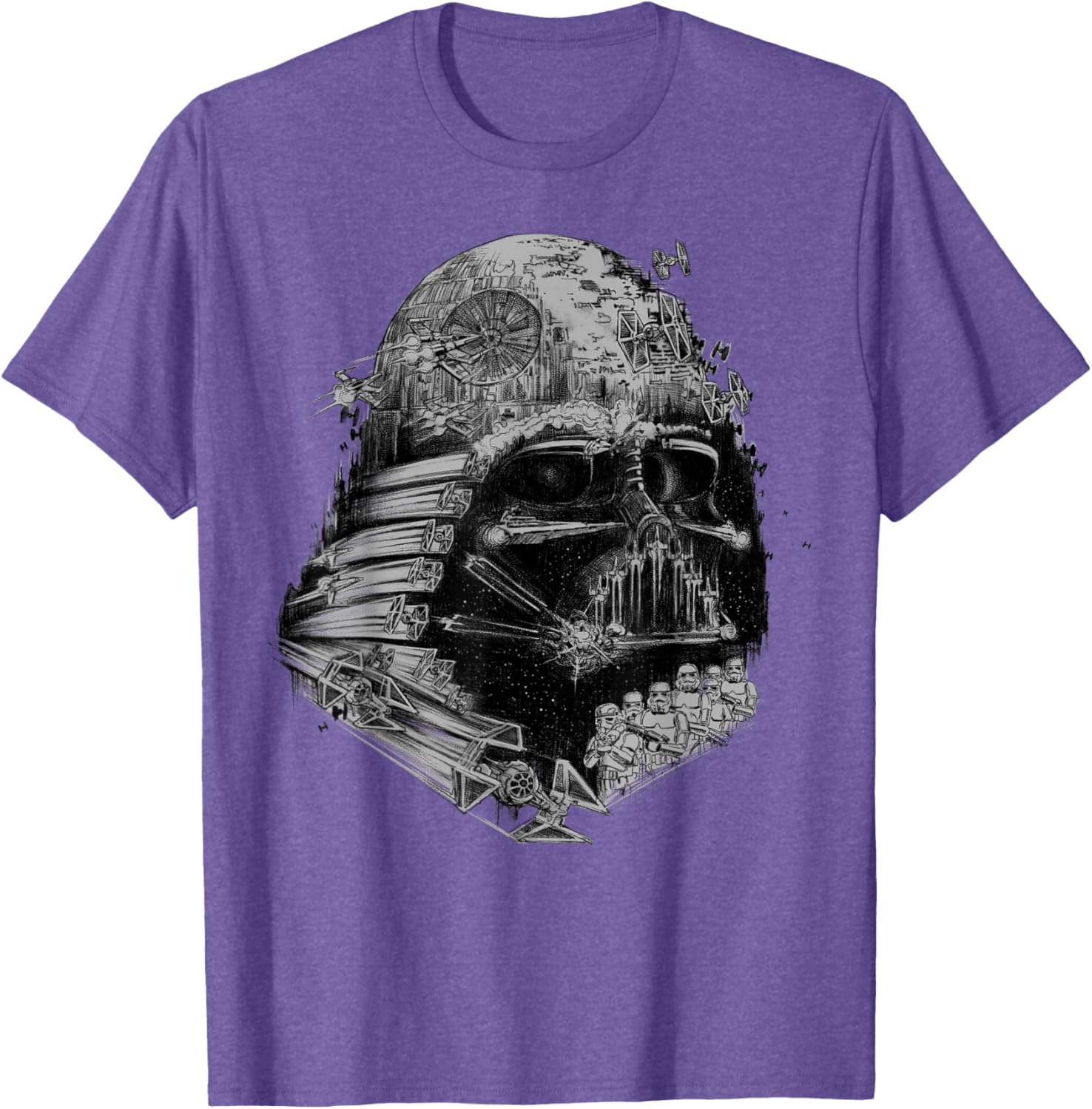 Darth Vader Build The Empire Graphic T-Shirt for Star Wars Fans - 3