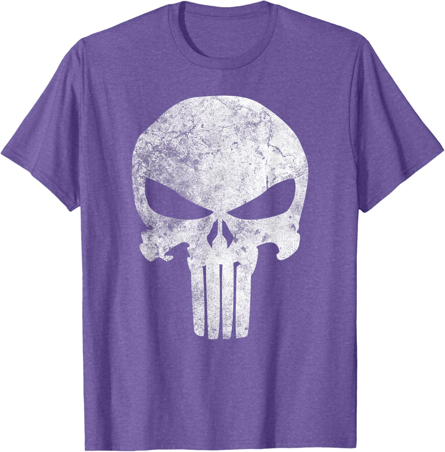 Marvel Punisher Skull Distressed T-Shirt for Fans of Comic Style - 6