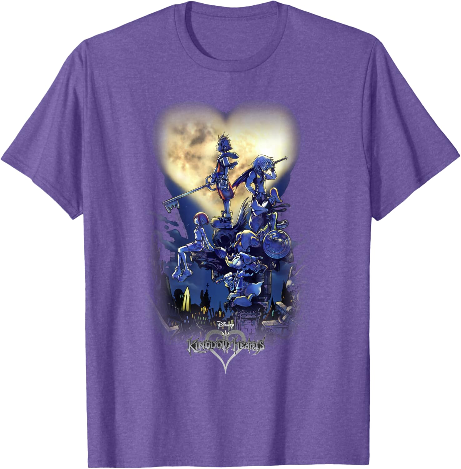 Disney Kingdom Hearts Group Shot Logo T-Shirt for Fans and Gamers - 2