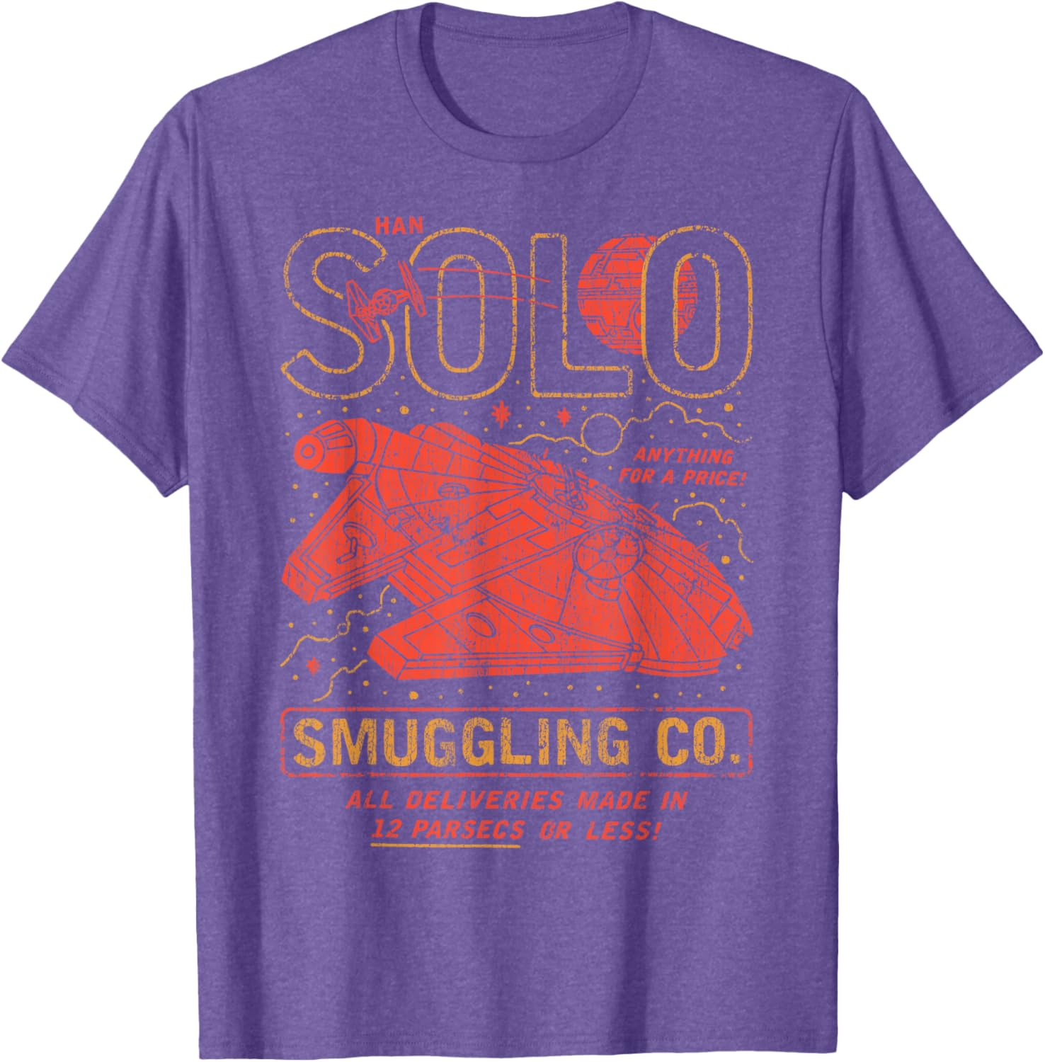 Vintage Han Solo Smuggling Co Poster T-Shirt for Star Wars Fans - 3