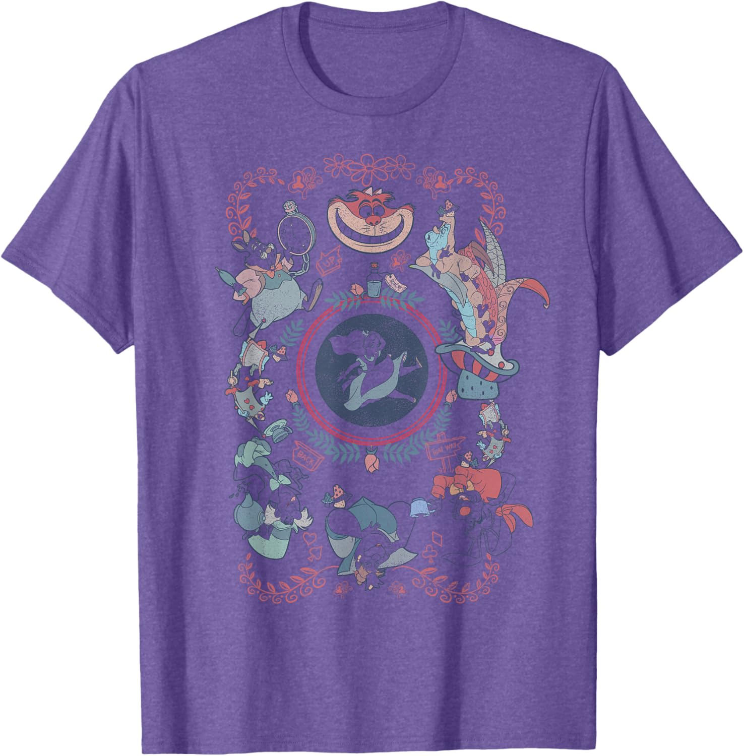 Disney Alice in Wonderland Card Style Mashup T-Shirt for Fans and Collectors - 5