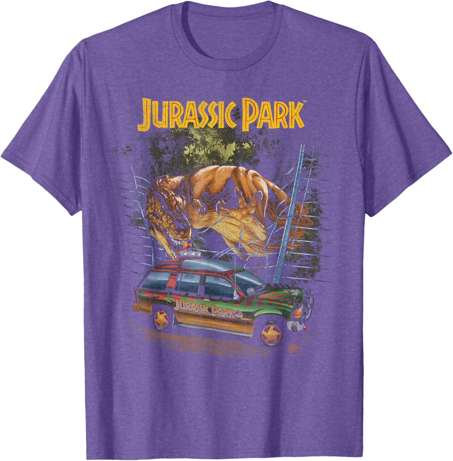 Jurassic Park Vintage T-Rex Break Out Tee for Dinosaur Lovers - 3