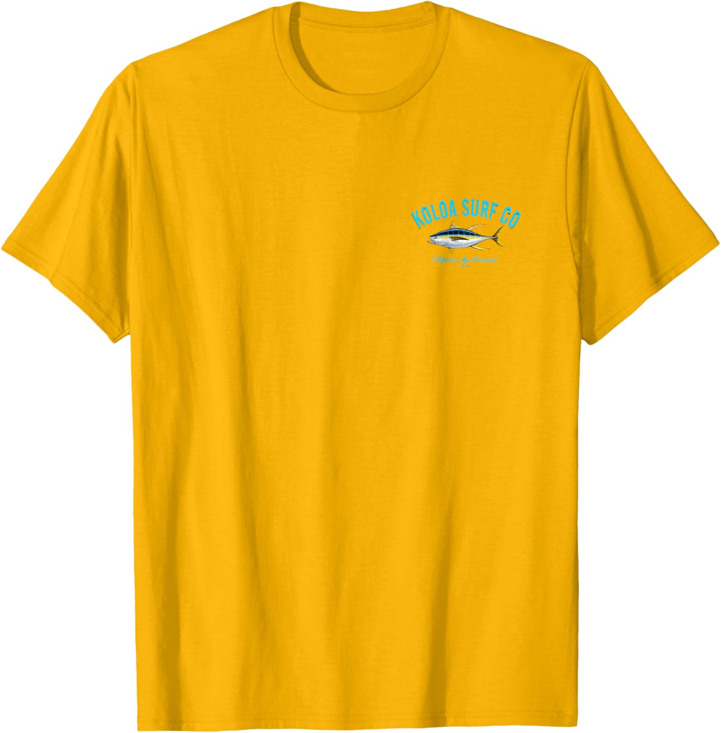 Koloa Surf Yellow Fin Tuna Graphic T-Shirt for Beach Lovers - 9