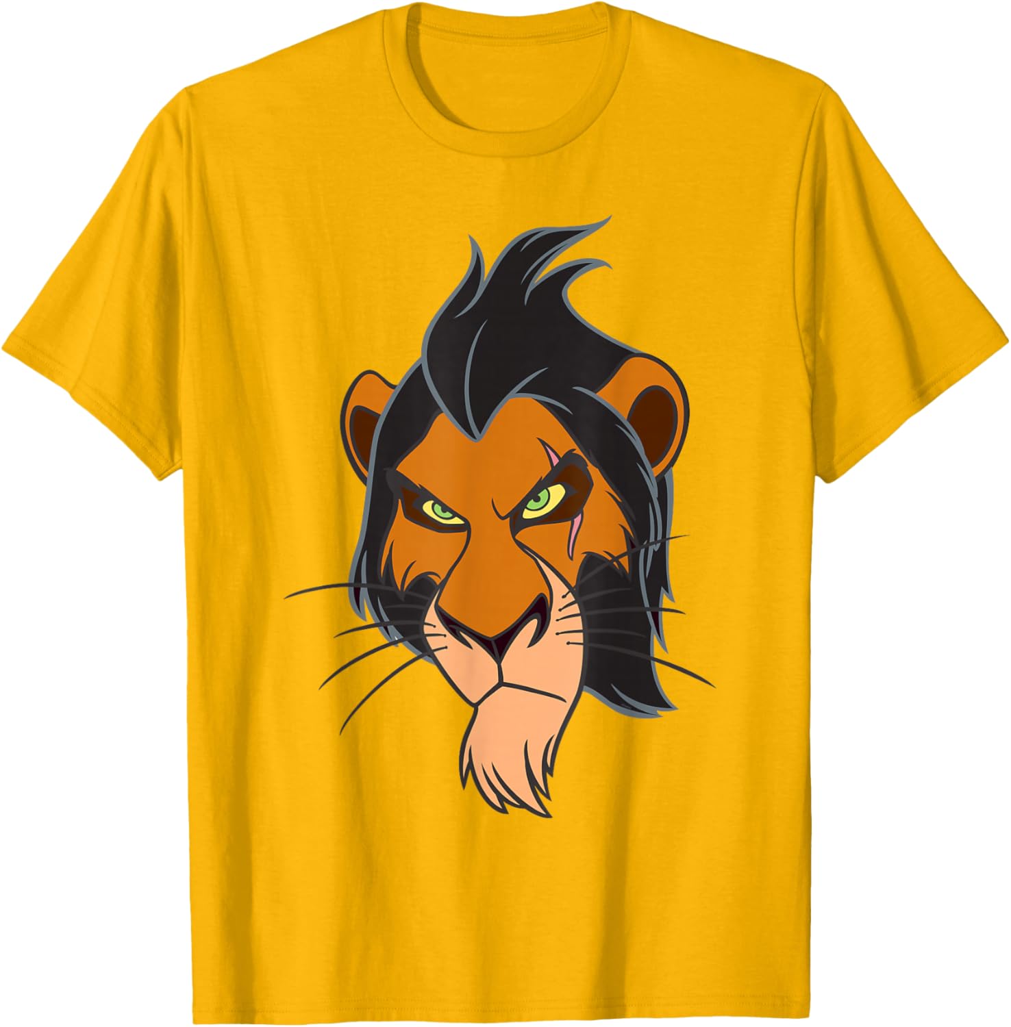 Disney Scar Big Face Costume T-Shirt for Lion King Fans - 1