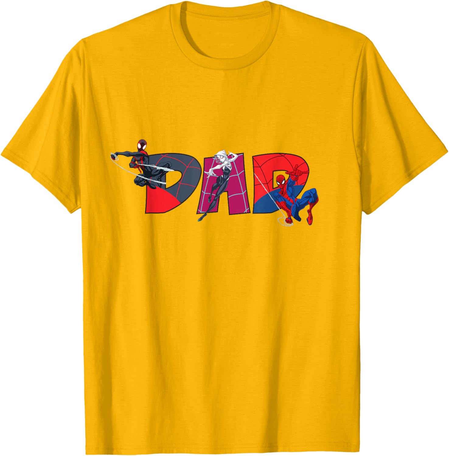 Marvel Spider-Man Trio Dad T-Shirt Perfect for Father's Day and Family Trips - 7