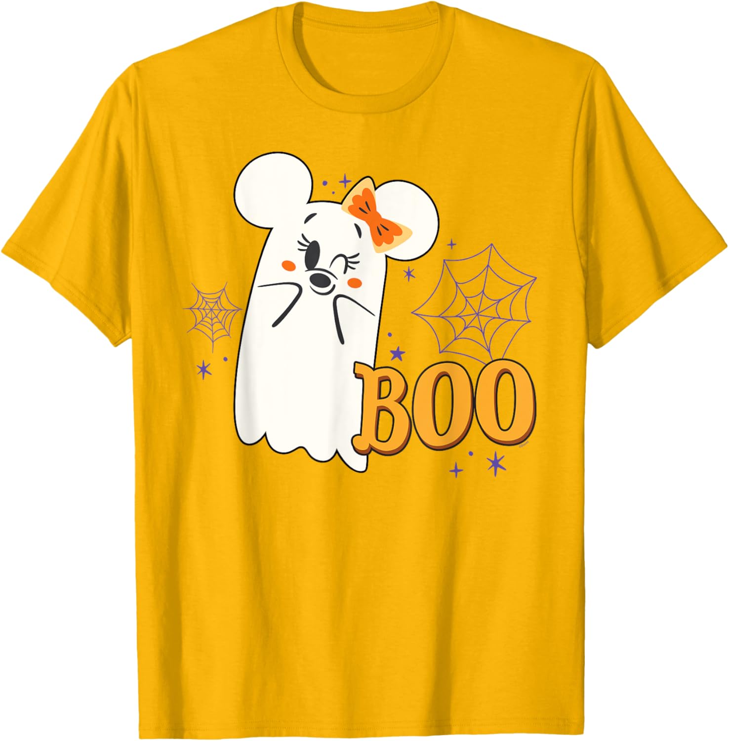 Adorable Disney Minnie Mouse Ghost Halloween T-Shirt for Kids - 7