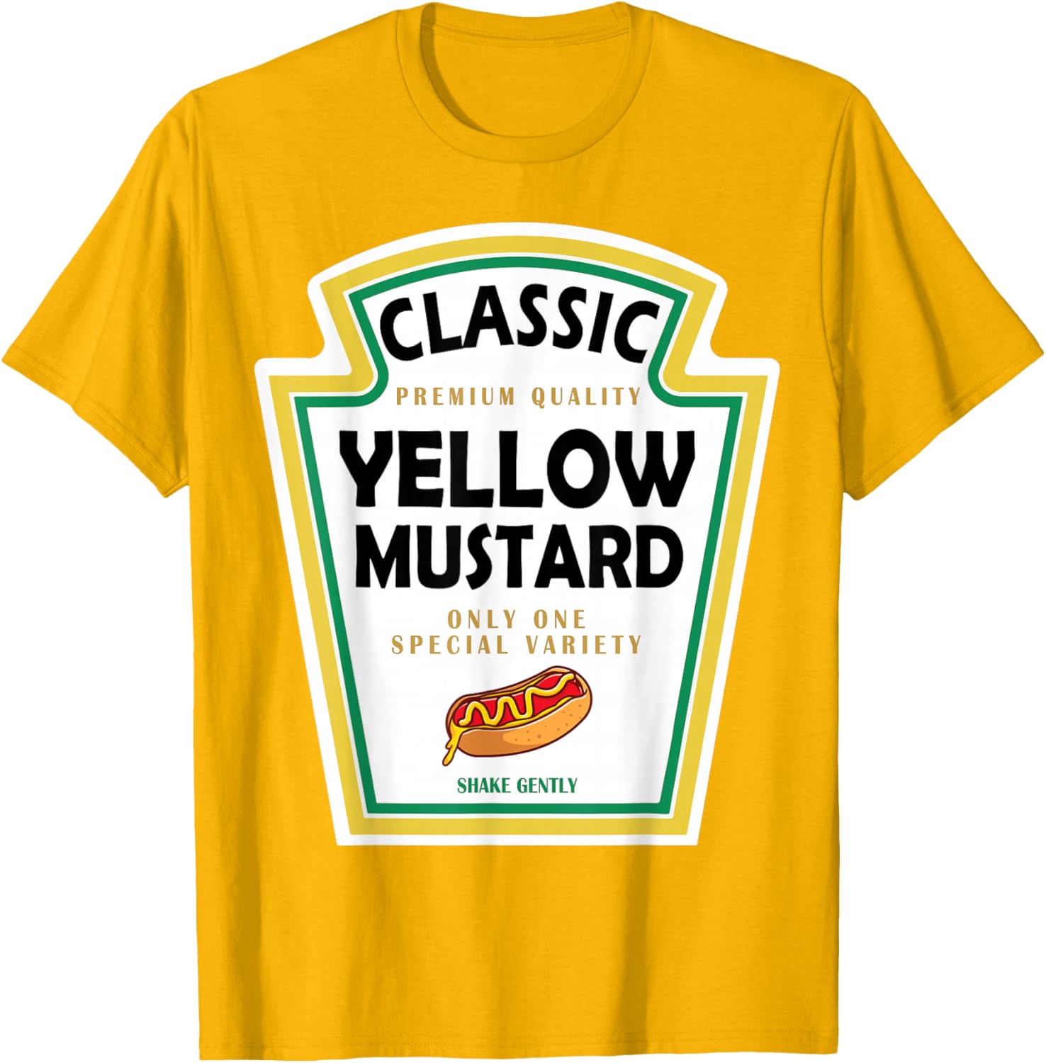 Yellow Mustard DIY Halloween Costume Group T-Shirt Perfect for Fun Activites - 2