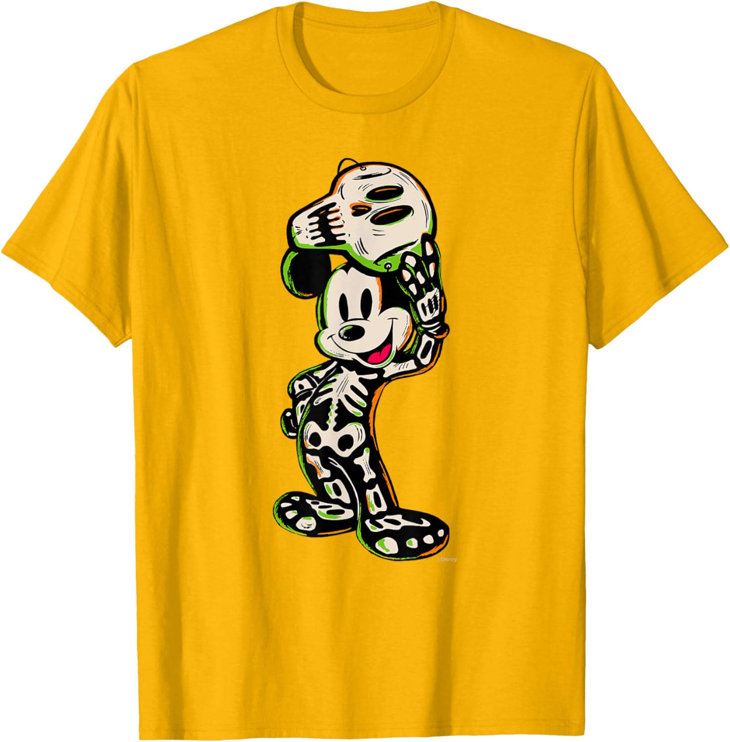 Disney 100 Mickey Mouse Halloween Skeleton Costume T-Shirt for Kids - 15