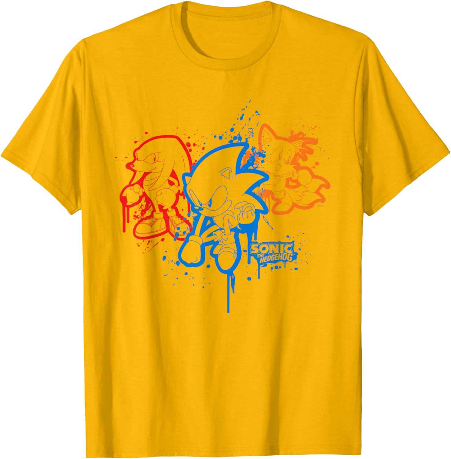 Sonic the Hedgehog Spray Paint T-Shirt Fun Graphic Tee for Fans - 10