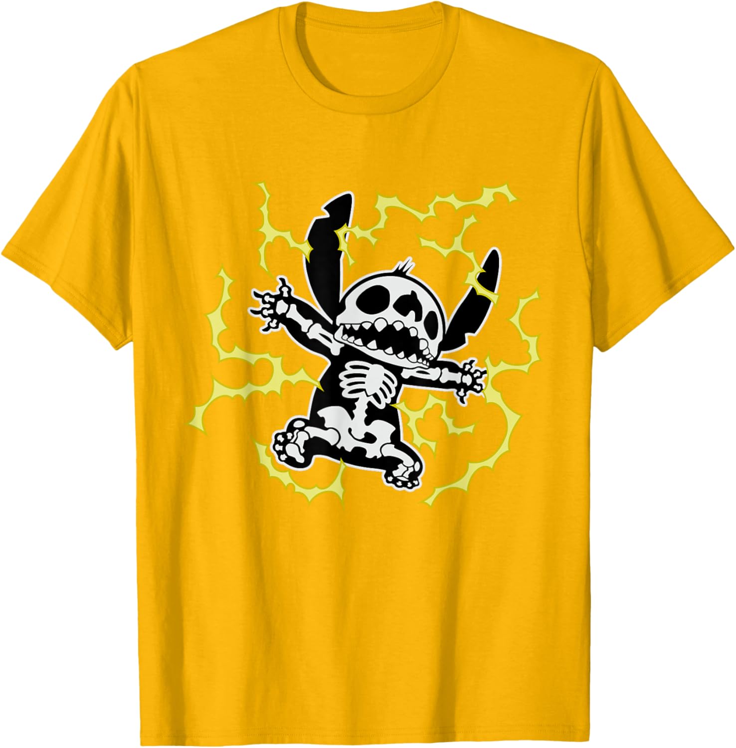 Disney Stitch Skeleton Halloween T-Shirt for Fun and Festive Celebrations - 9