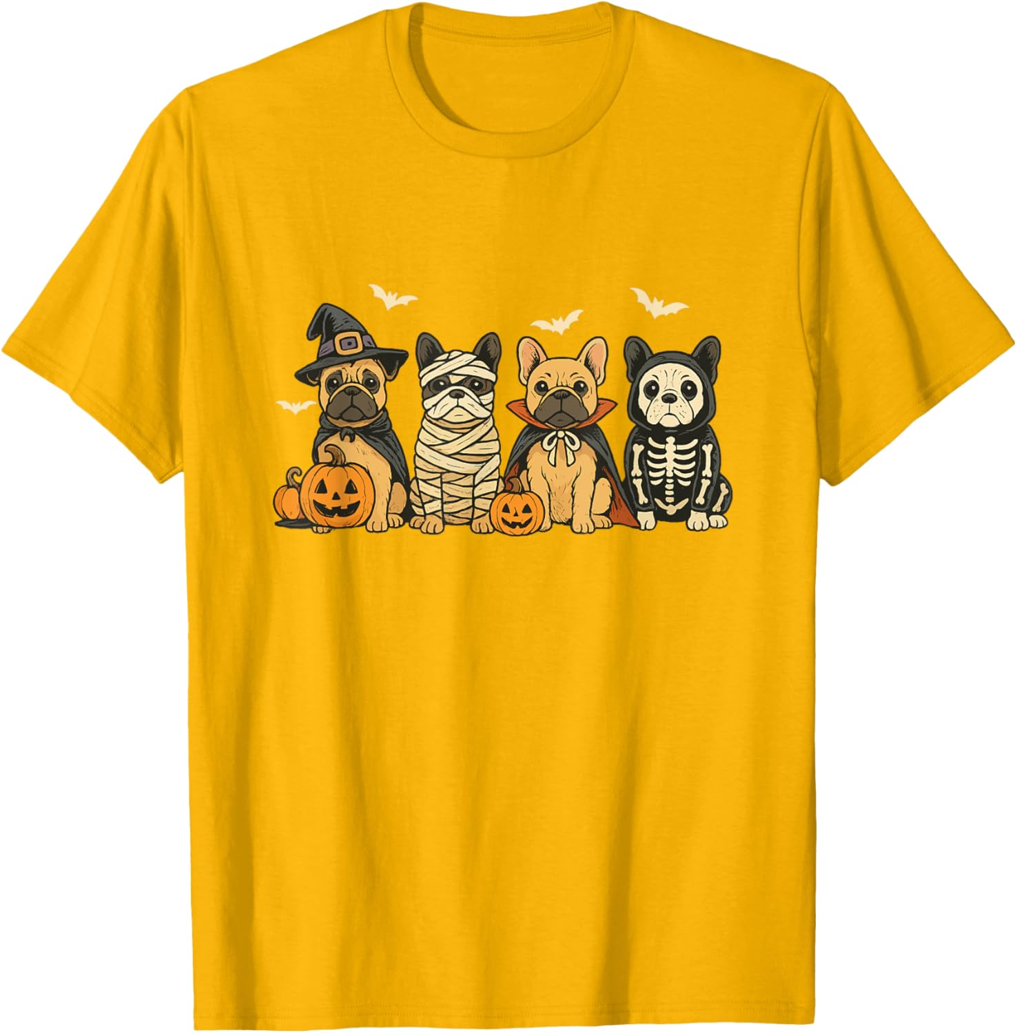 Mummy French Bulldog Halloween Witch Dog Mom T-Shirt for Fall Fun - 28