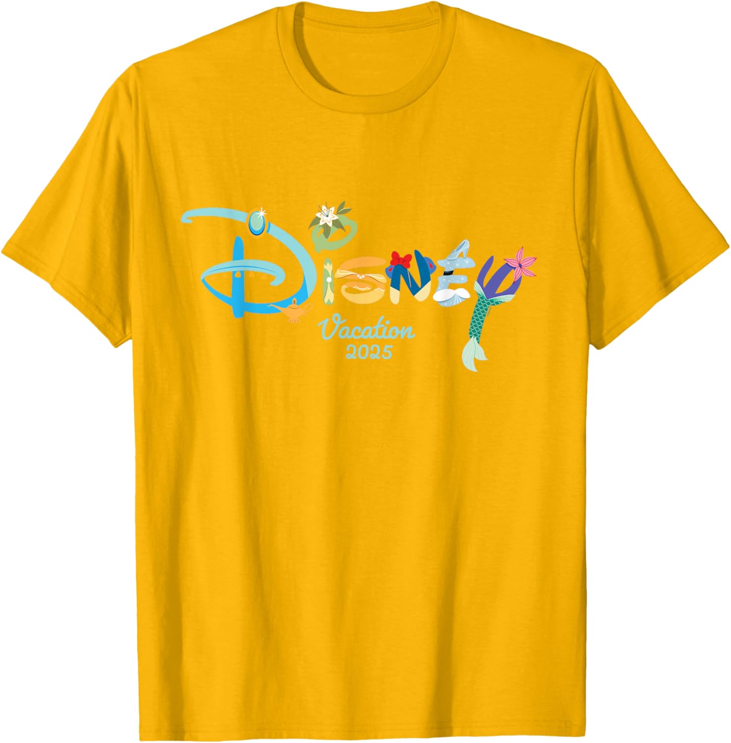 Disney Princess Letters Logo T-Shirt for Magical Disney Vacation 2025 - 23