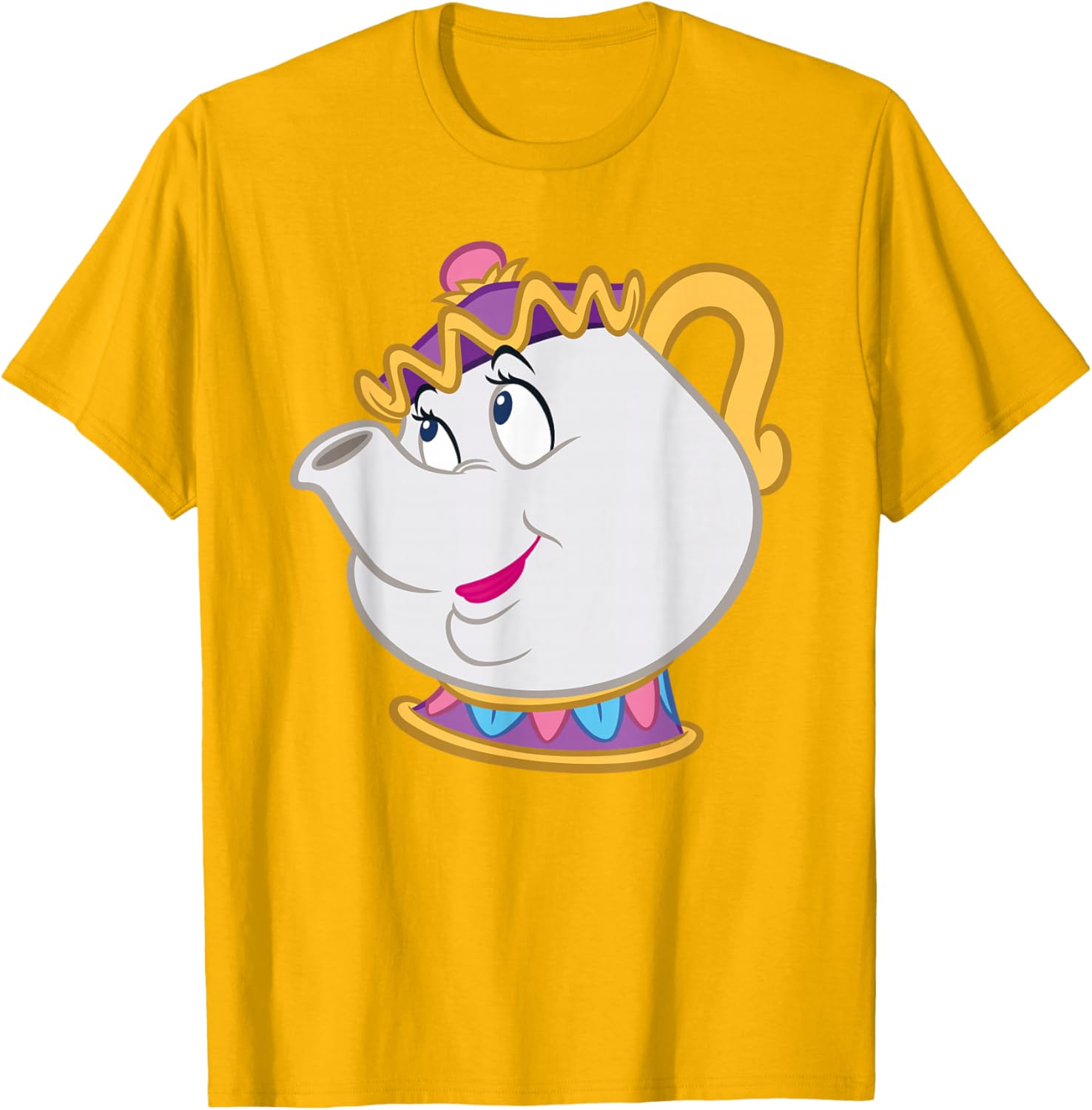 Disney Beauty and the Beast Mrs. Potts Big Face Costume T-Shirt for Fans - 3
