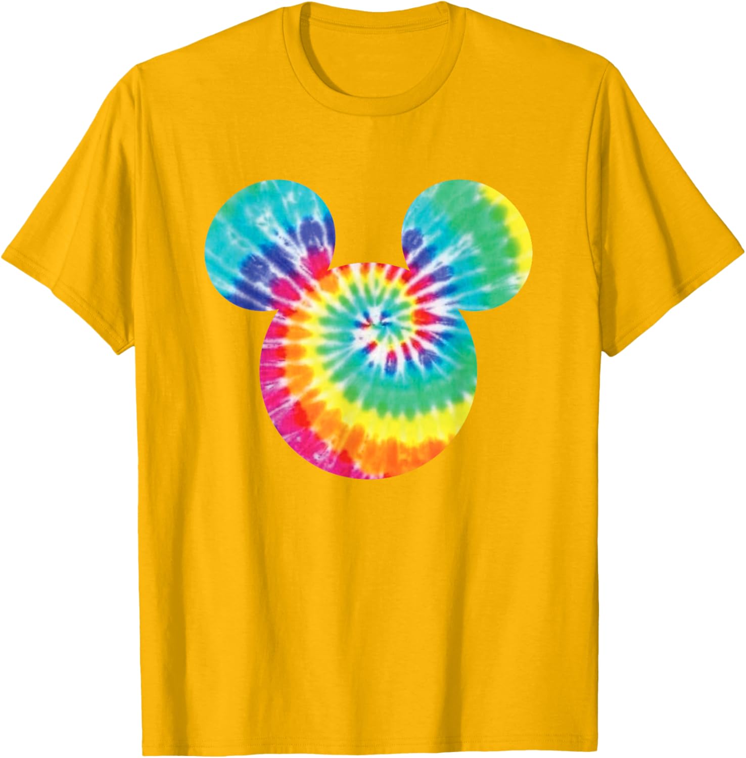 Disney Mickey Mouse Rainbow Tie-Dye Short Sleeve T-Shirt for Fun Style - 7