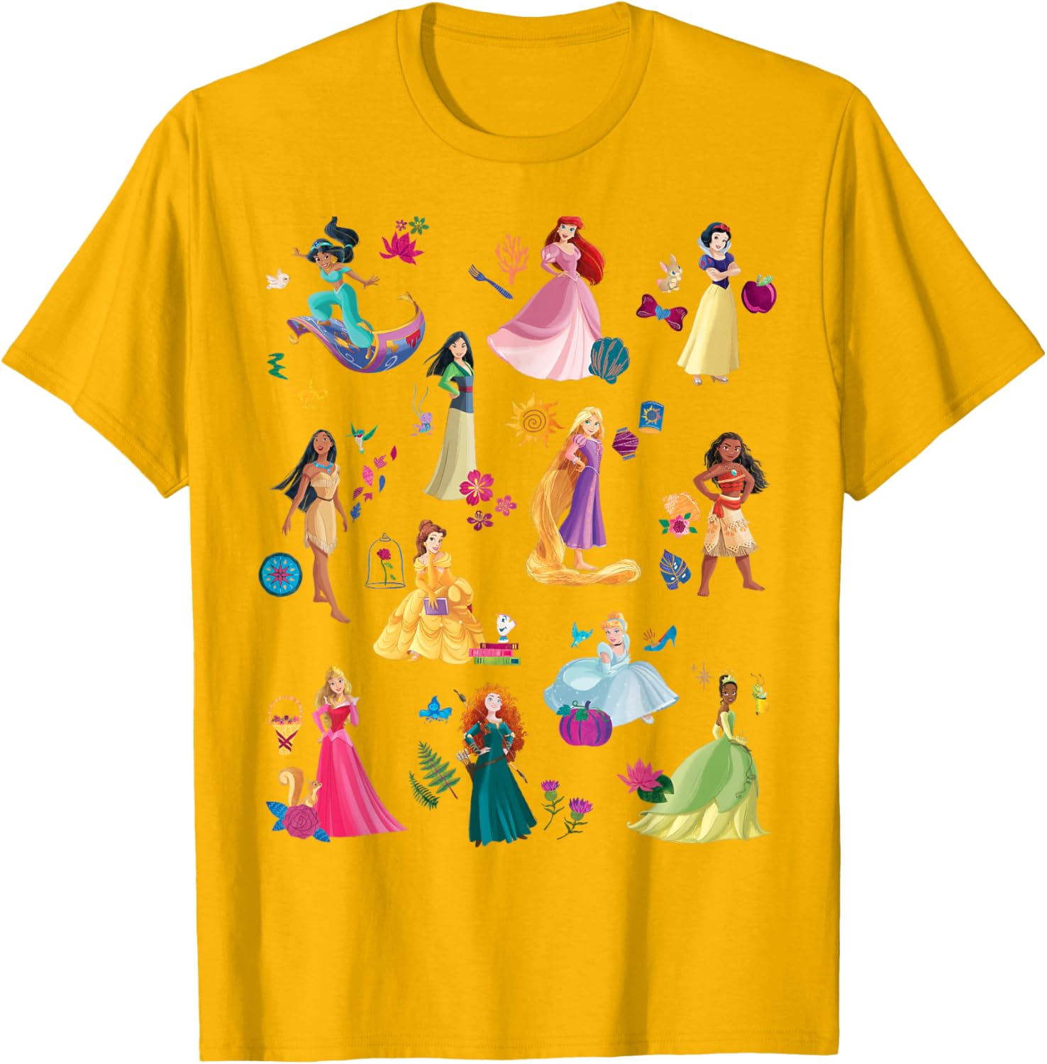 Disney Princess Magical Print T-Shirt for Kids Fun and Fashionable Wear - 27